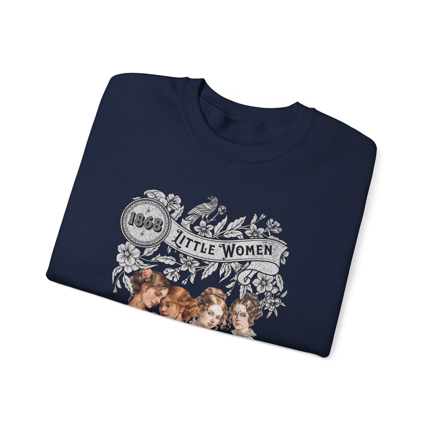 Little Women Sweatshirt, Louisa May Alcott Historical Romance Sweater, Bookish Literary Fan Art Gift, Gift for Her, Bookclub Crewneck Shirt Sweatshirt Printify