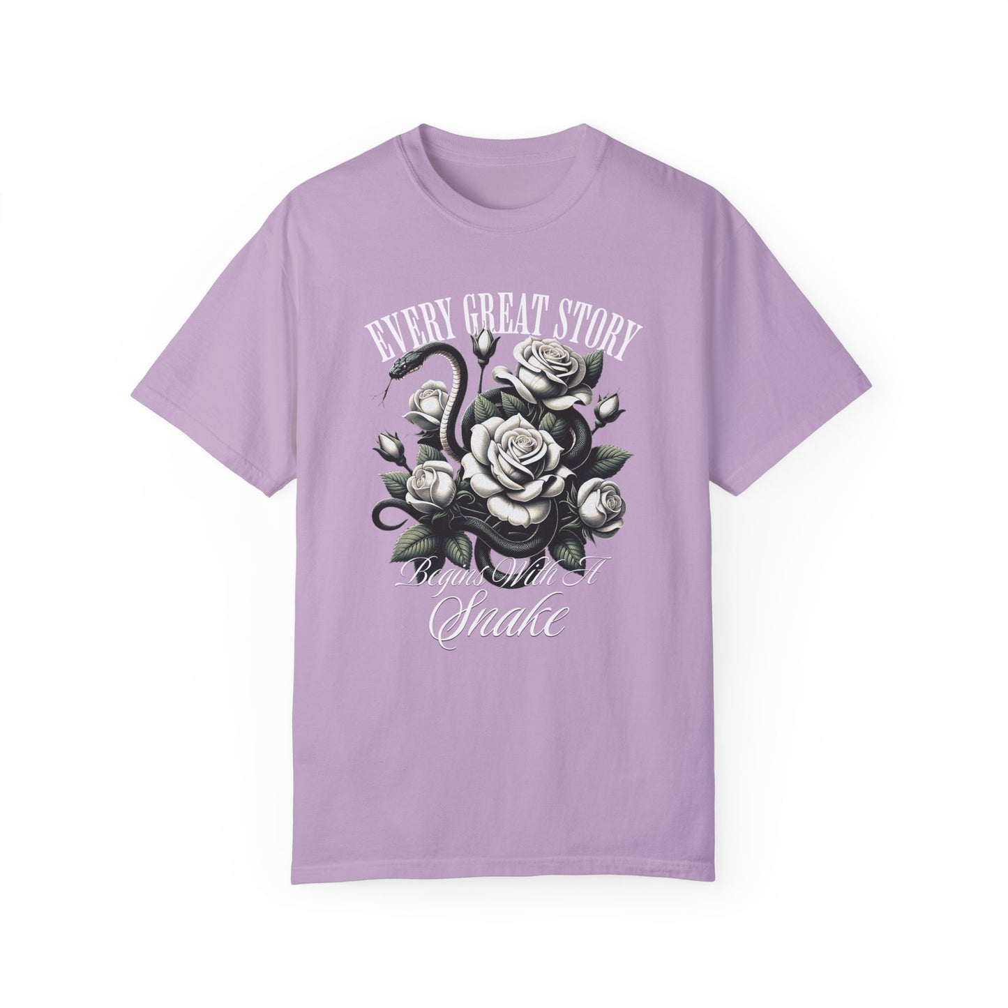 Snake Romance TShirt Romantasy Reader Dark Gift For Morally Grey Dark Fantasy Romance Novel Lover Haunting Goth Romance Shirt For Book Club T-Shirt Printify