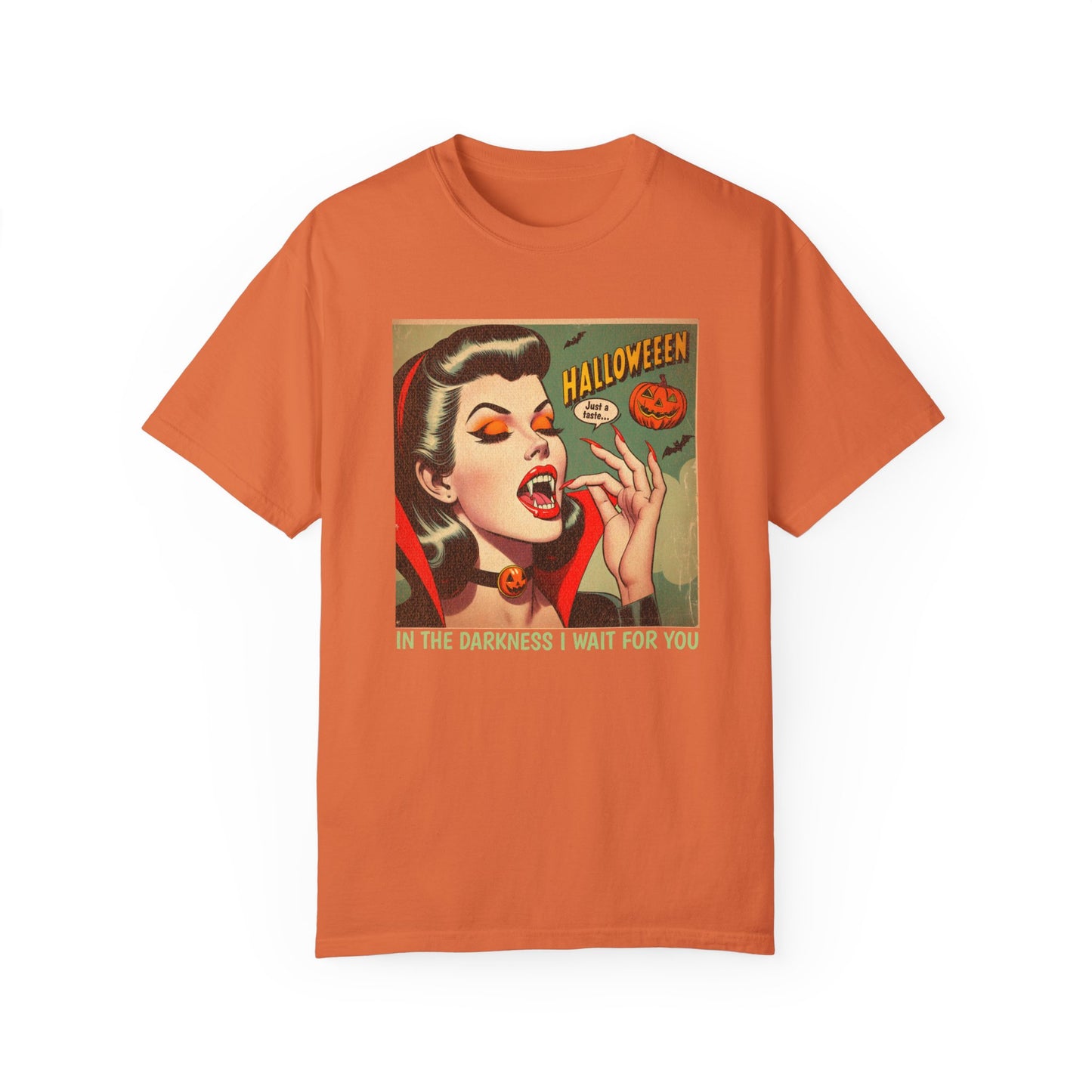 Vampire Retro Comic TShirt Dark Romance Gift Vampire Lovers Shirt Halloween Party Gift For Her Paranormal Vintage Comic Book Reader Goth Tee T-Shirt Printify