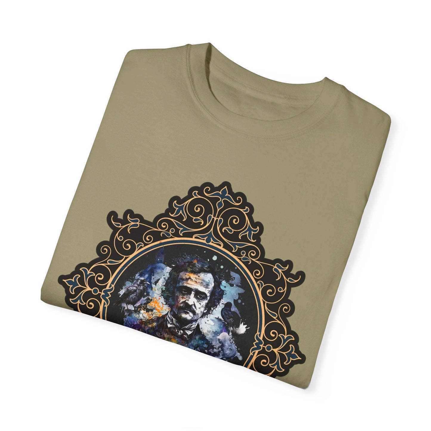 Edgar Allan Poe Shirt, Poet, Poetry Lover Tee, Book, Reading Lover Shirt, Halloween, Gothic, Light Academia Gifts, Comfort Colours TShirt T-Shirt Printify