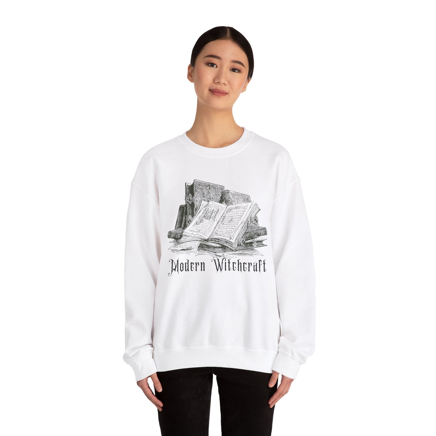 Halloween Vintage Witches Spell Books Sweatshirt, Spooky Season Sweater, Trick or Treating Shirt, Halloween Goth, Dark Academia Sweatshirt Sweatshirt Printify