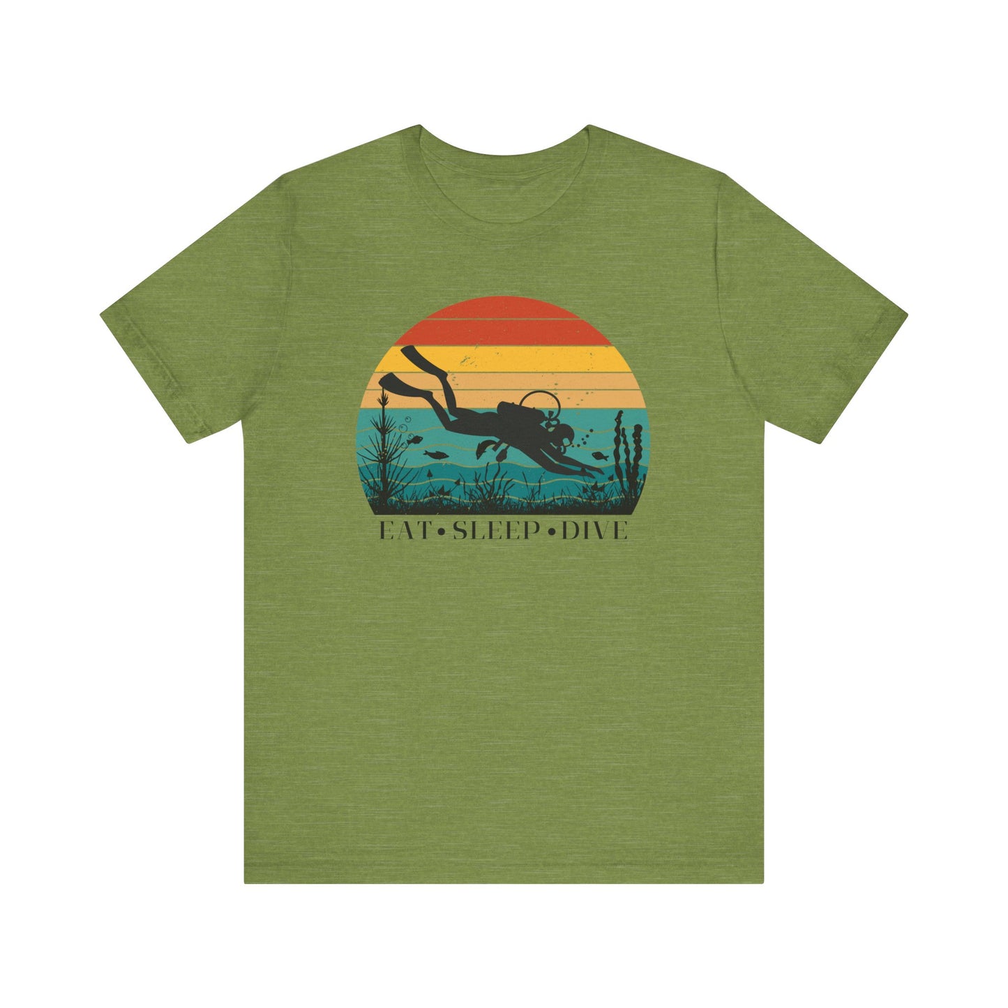 Scuba Diving Gift, Scuba Diving Shirt, Scuba Diver Gift, Diver TShirt, Gifts For Scuba Divers, Ocean Scuba Diving Shirt, Ocean Life Gear T-Shirt Printify Heather Green XS