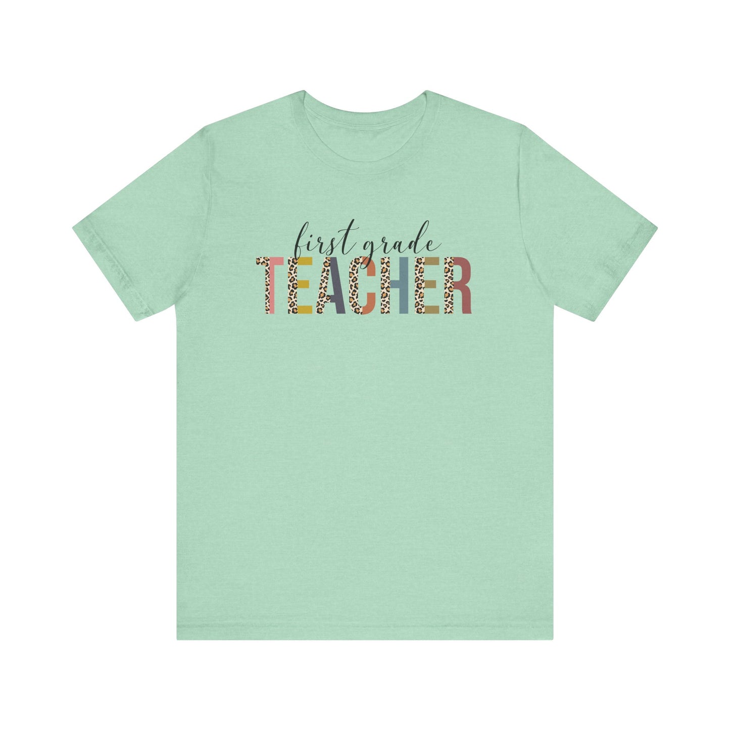 Cute Teacher TShirt Gift, Education Tee, Elementary School Teacher Appreciation, Funny Back To School Shirt, Teacher T-Shirt, Teacher Tee T-Shirt Printify Heather Mint XS