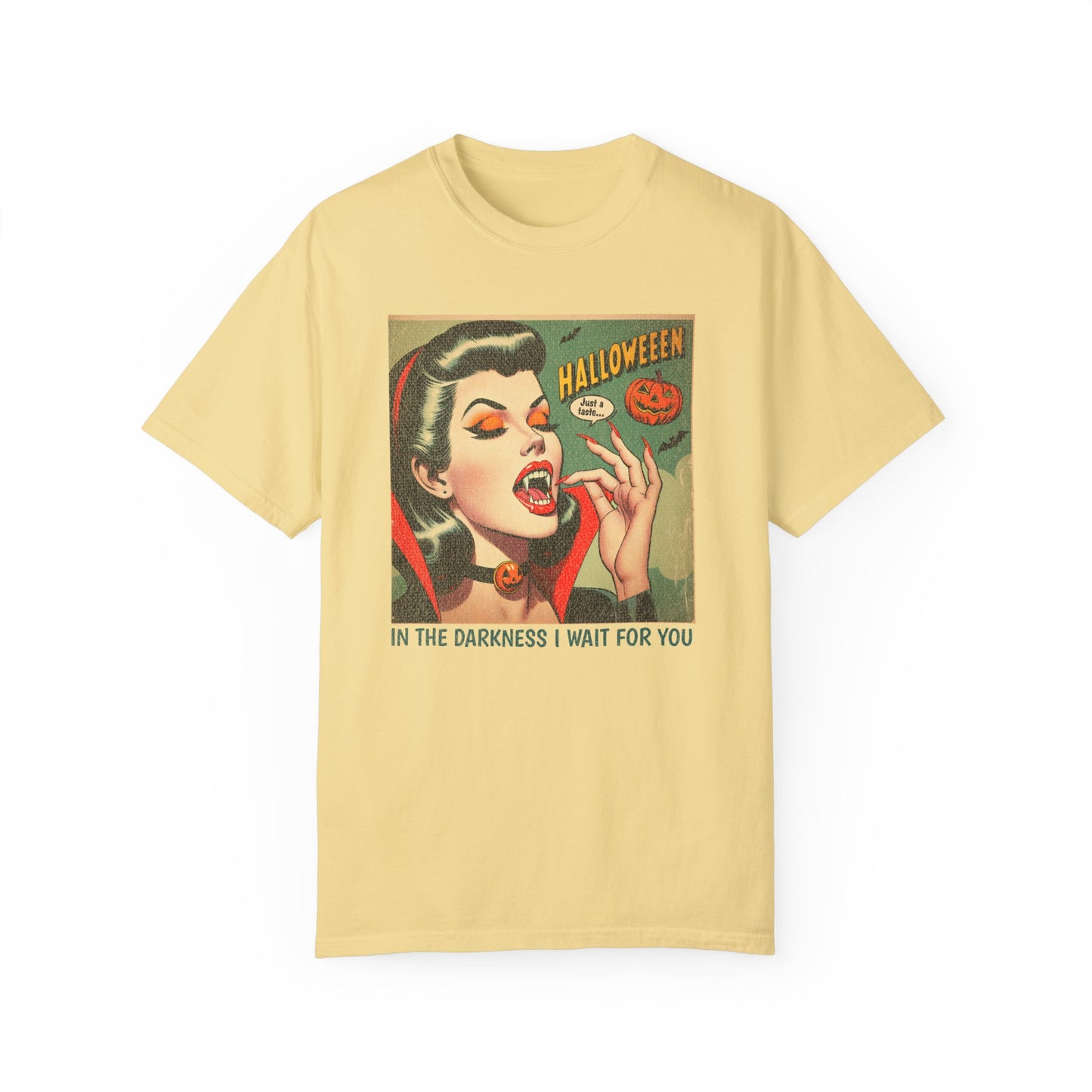 Vampire Retro Comic TShirt Dark Romance Gift Vampire Lovers Shirt Halloween Party Gift For Her Paranormal Vintage Comic Book Reader Goth Tee T-Shirt Printify