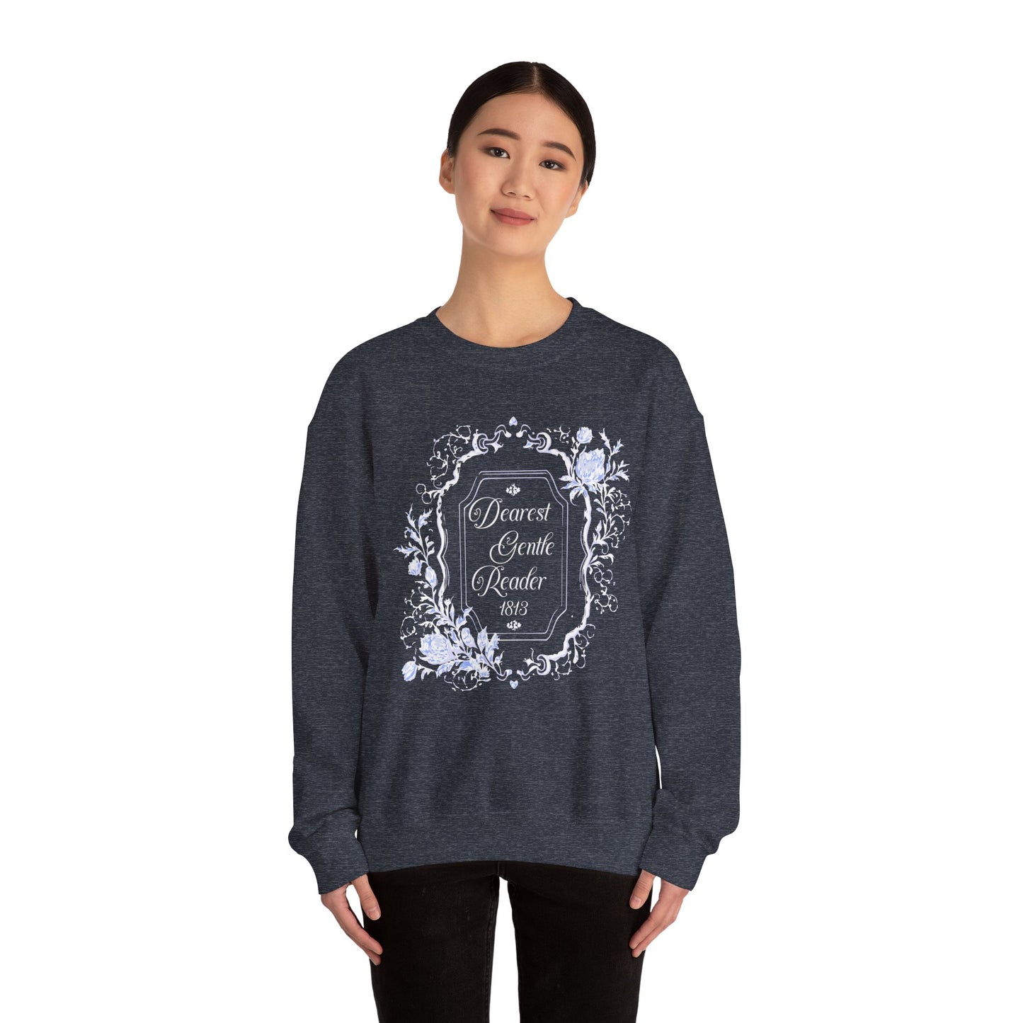 Dearest Gentle Reader Sweatshirt Regency England Ton Society Papers Gift For Historical Romance Fan Drama Romance Reader Gift Bookclub Gift Sweatshirt Printify