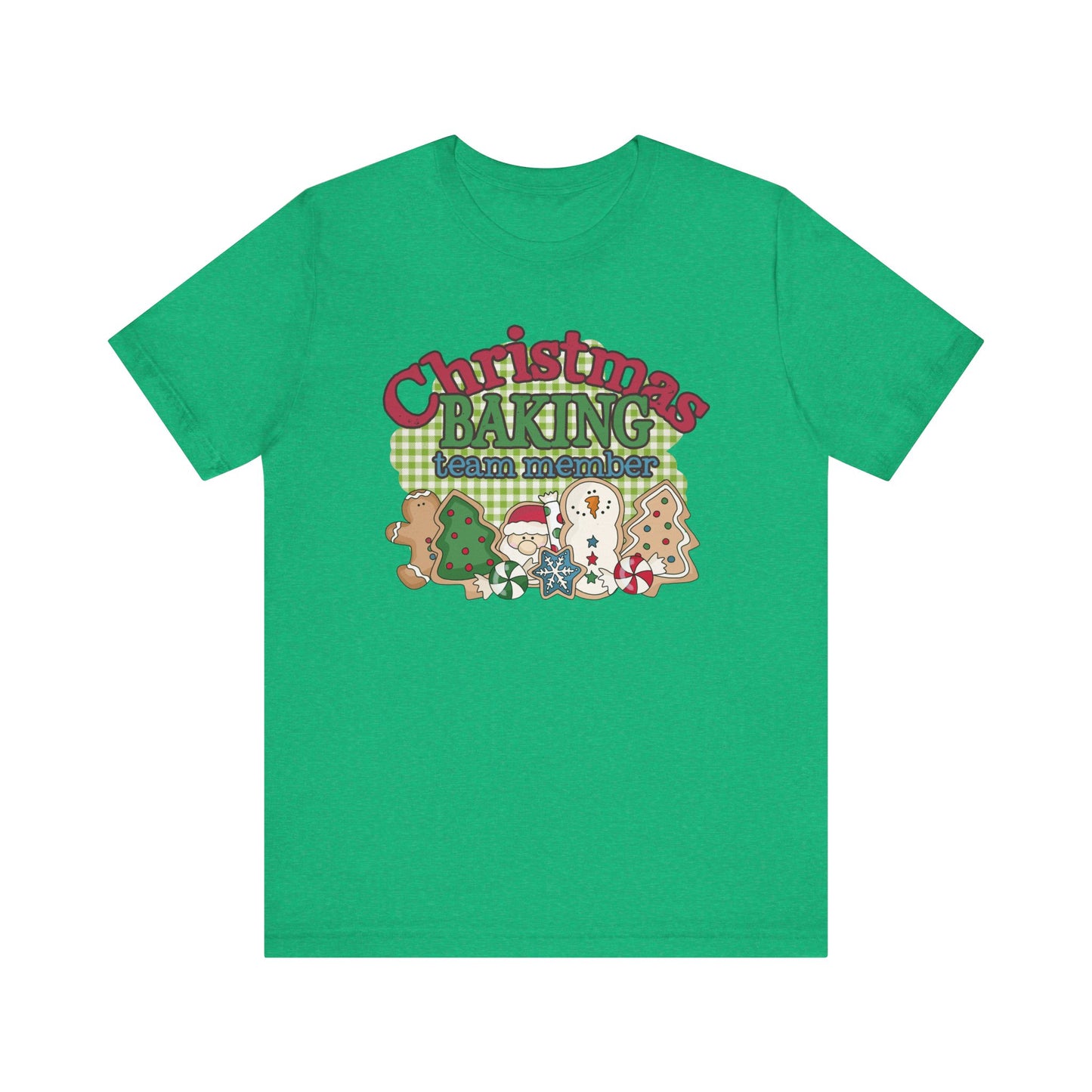 Christmas Baking Team Shirt, Christmas Baking Crew Matching TShirt, Christmas Baking Shirt, Women's Christmas Shirts, Christmas Cookie Crew T-Shirt Printify Heather Kelly XS