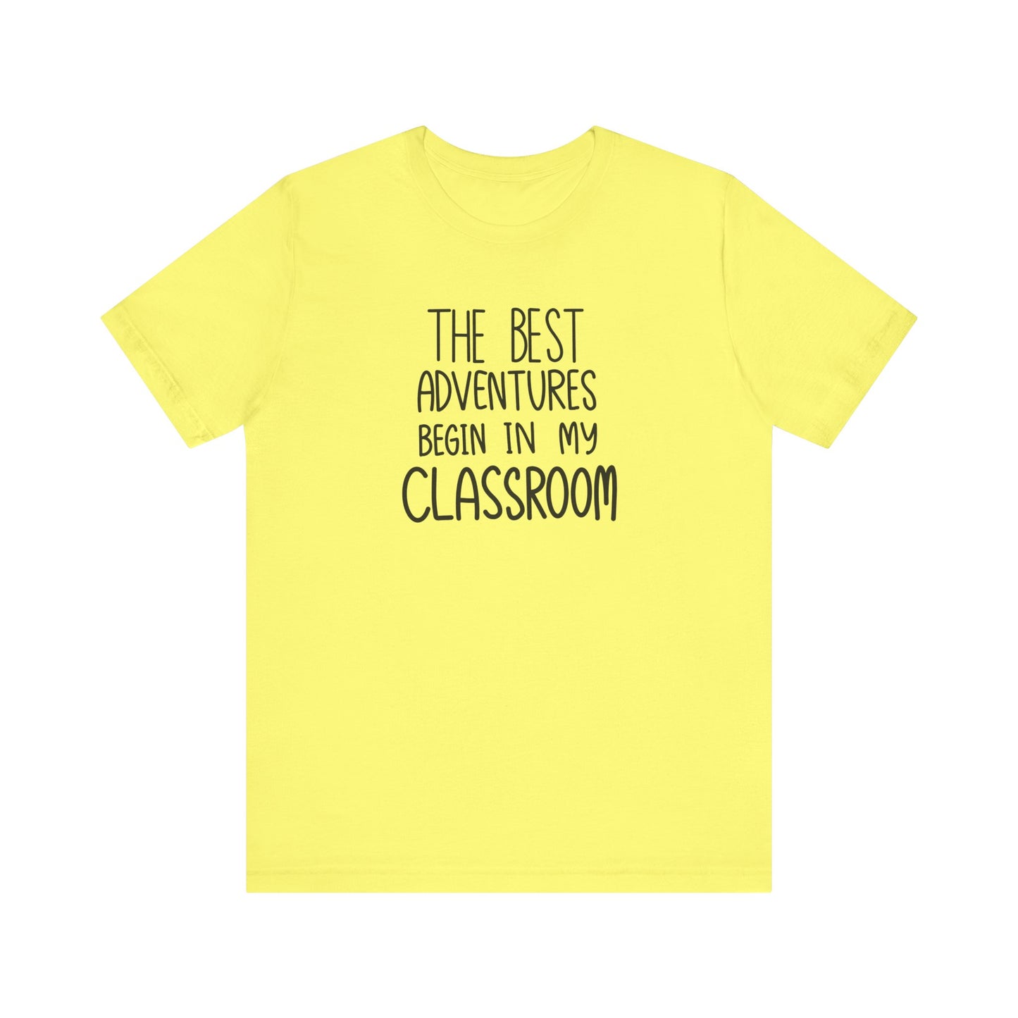 Cute Teacher TShirt Gift, Education Tee, Elementary School Teacher Appreciation, Funny Back To School Shirt, Teacher T-Shirt, Teacher Love T-Shirt Printify Yellow XS
