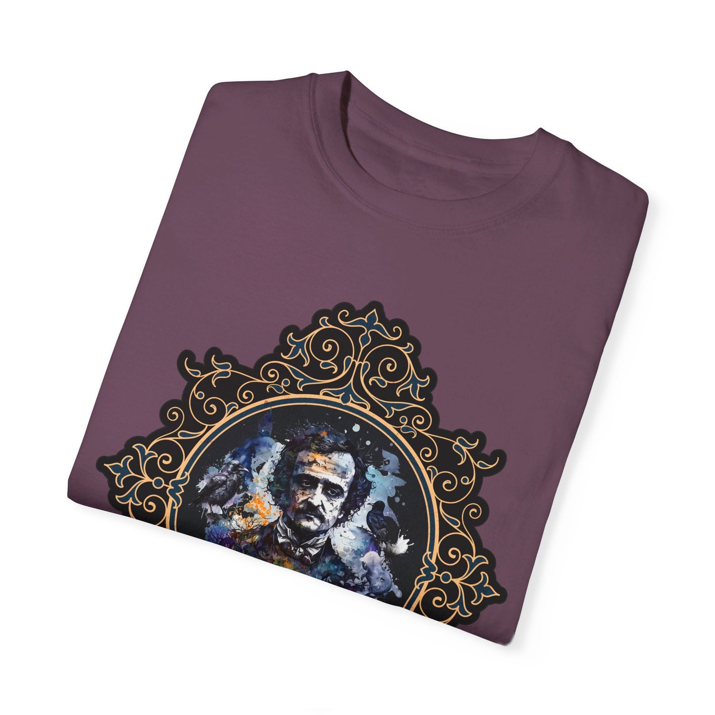 Edgar Allan Poe Shirt, Poet, Poetry Lover Tee, Book, Reading Lover Shirt, Halloween, Gothic, Light Academia Gifts, Comfort Colours TShirt T-Shirt Printify