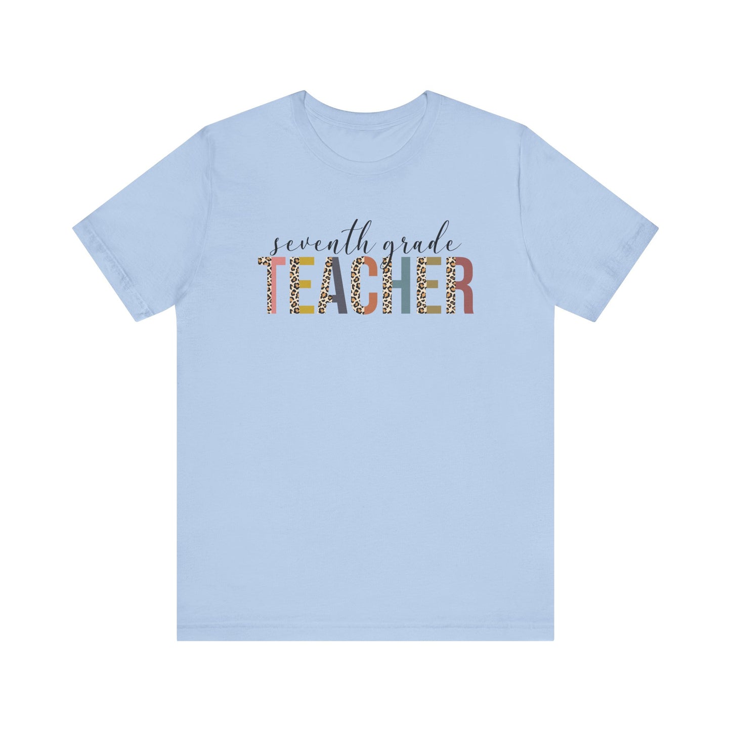 Cute Teacher TShirt Gift, Education Tee, Elementary School Teacher Appreciation, Funny Back To School Shirt, Teacher T-Shirt, Teacher Tee T-Shirt Printify Baby Blue XS