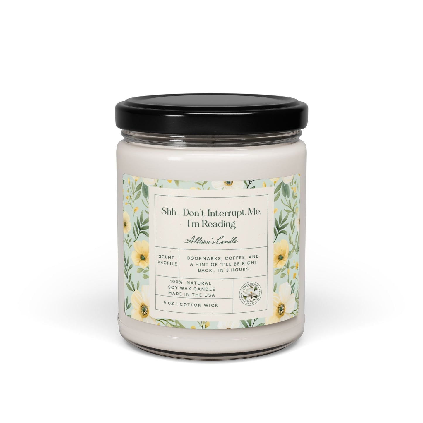 Personalized Soy Candle Funny Book Lover Gift For Mom Custom Gift Book Club Gift For Her Birthday Booknerd Candle Gift For Reader Bookworm Home Decor Printify Clean Cotton 9oz