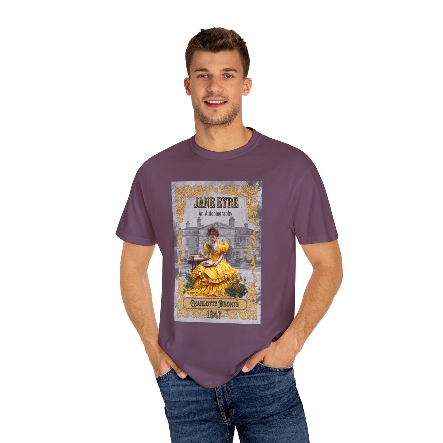 Jane Eyre T-shirt, Charlotte Brontë Historical Romance Comfort Colors Tee, Bookish Literary Brontë Sisters Fan Art Gift for Her, Bookclub T-Shirt Printify