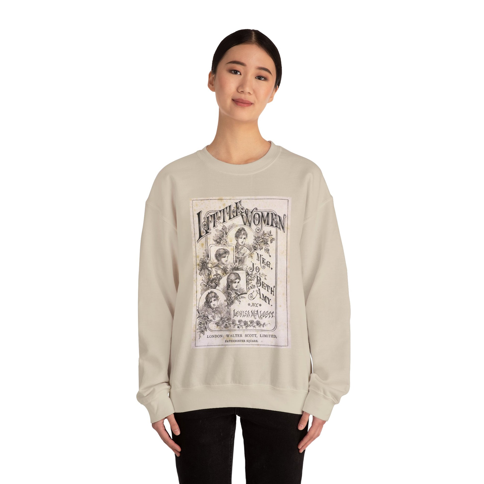 Little Women Sweatshirt, Louisa May Alcott Historical Romance Sweater, Bookish Literary Fan Art Gift, Gift for Her, Bookclub Crewneck Shirt Sweatshirt Printify