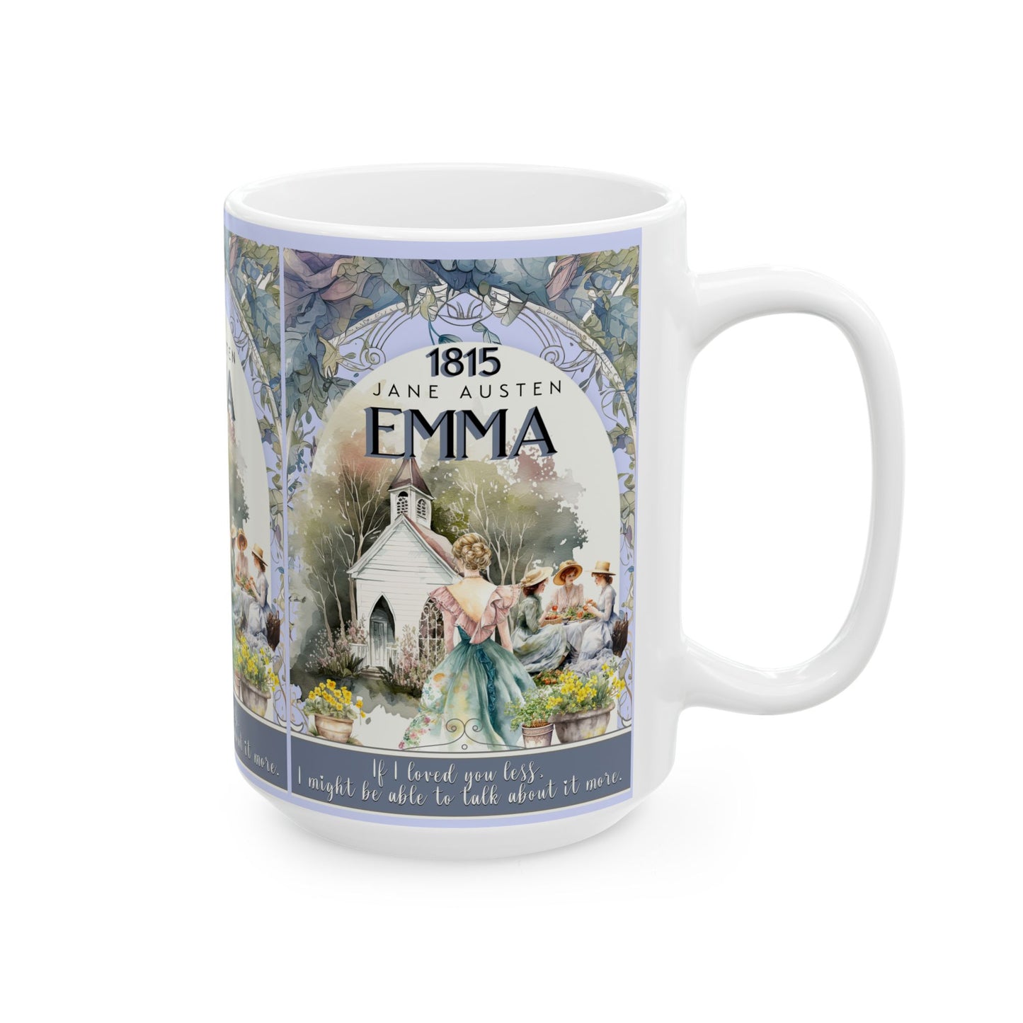 Jane Austen Emma Coffee Mug Historical Romance Reader Gift For Book Lover Light Academia Bookclub Gift For Birthday Mom Her Christmas Gift Mug Printify
