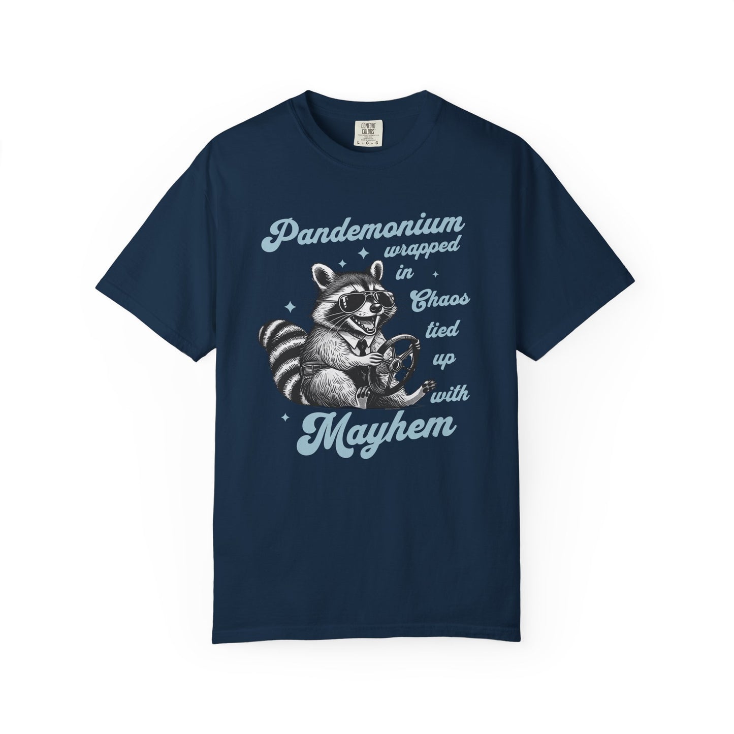 Retro Funny Sarcastic Racoon Lover T-Shirt Trash Panda Funny Animal Lover Shirt Unique Gift for Animal Lovers Viral Trendy Gift For Birthday T-Shirt Printify True Navy S