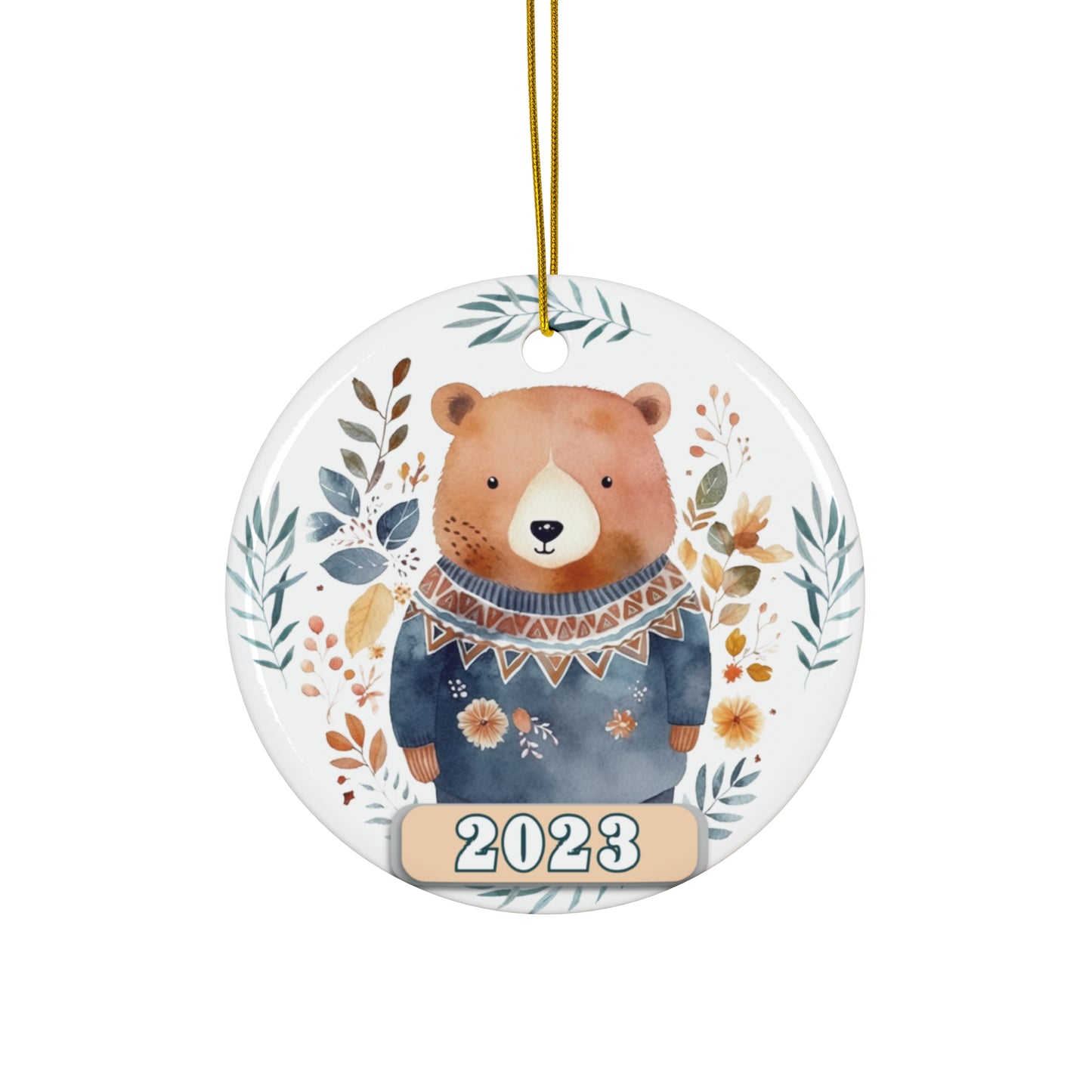 Christmas 2023 Ornament, Scandinavian, Swedish Decoration, Holiday Gift Idea, Heirloom Keepsake, Host Gift Exchange, Family Xmas Tree Bauble Home Decor Printify Circle One Size