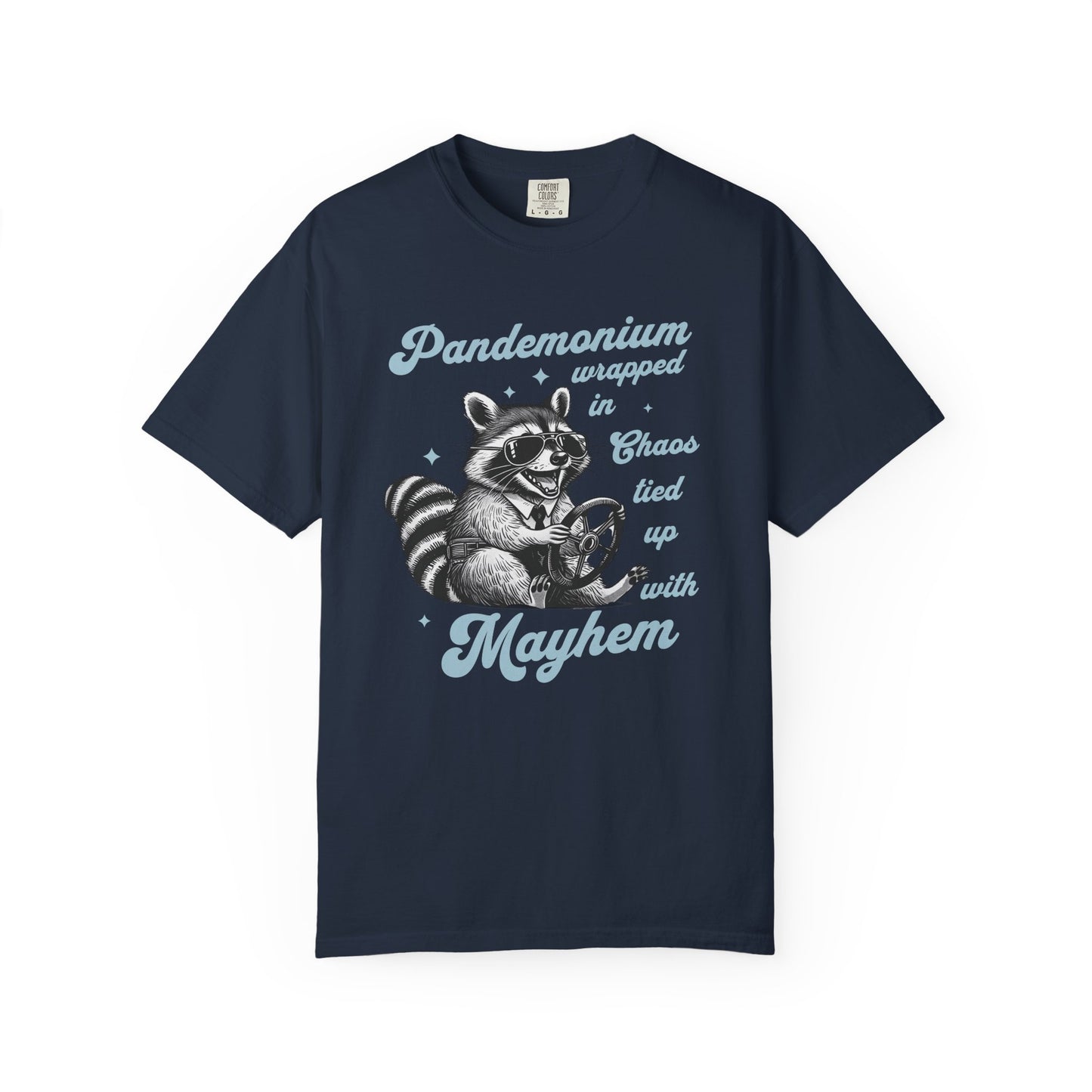 Retro Funny Sarcastic Racoon Lover T-Shirt Trash Panda Funny Animal Lover Shirt Unique Gift for Animal Lovers Viral Trendy Gift For Birthday T-Shirt Printify Navy S