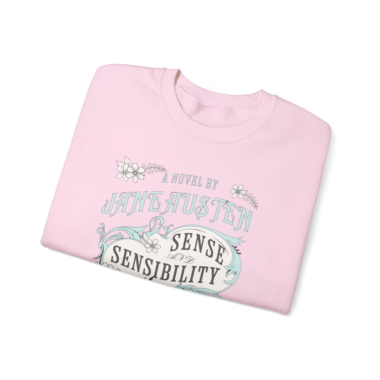 Jane Austen Sweatshirt, Sense & Sensibility Historical Romance Sweater, Bookish Literary Jane Austen Fan Art Gift, Gift for Her, Readers, Sweatshirt Printify