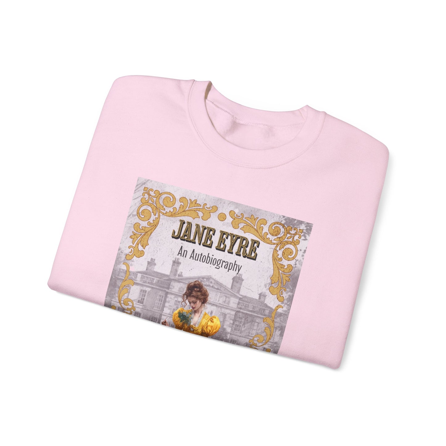 Jane Eyre Sweatshirt, Charlotte Brontë Historical Romance Sweater, Bookish Literary Brontë Sisters Fan Art Gift, Gift for Her, Readers, Sweatshirt Printify