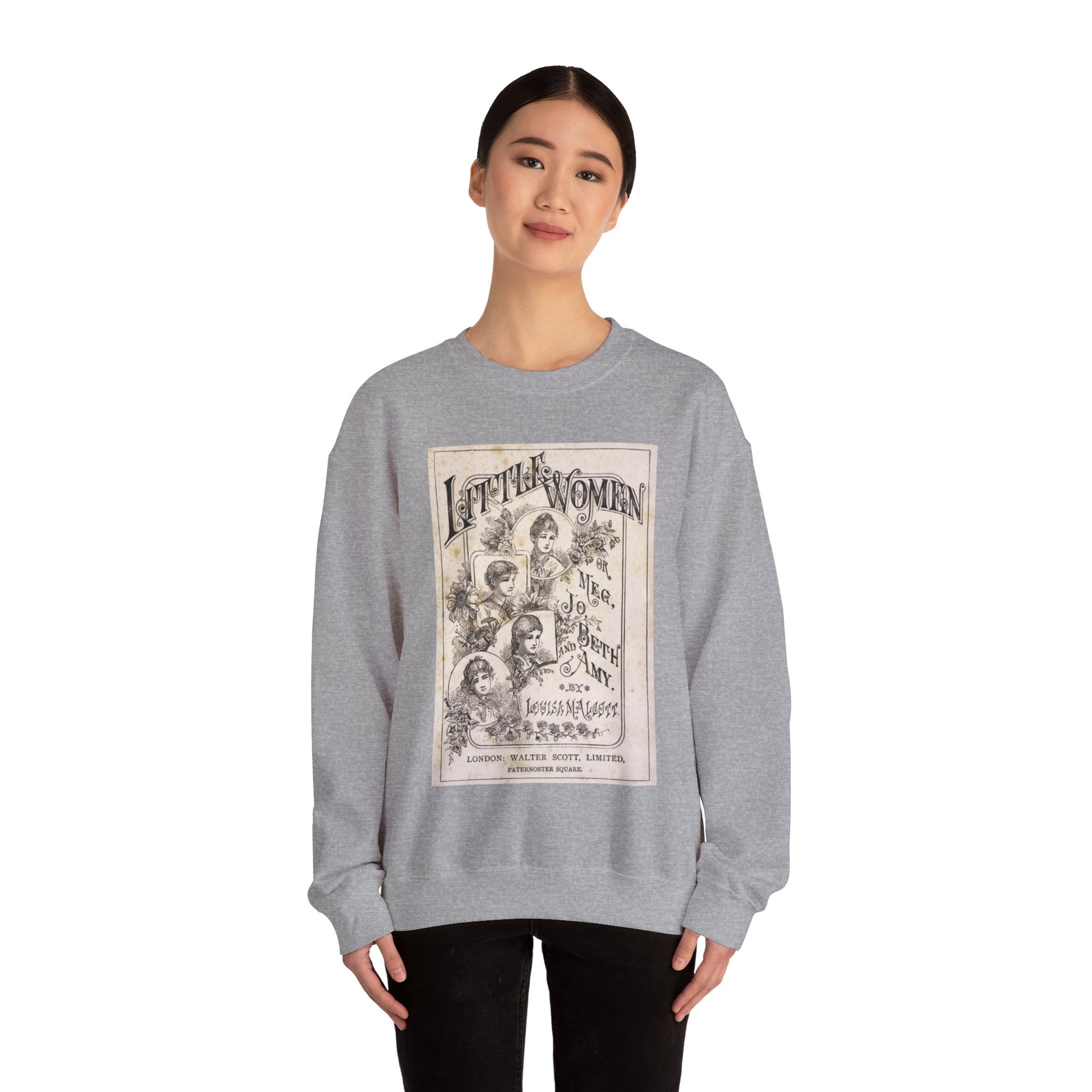 Little Women Sweatshirt, Louisa May Alcott Historical Romance Sweater, Bookish Literary Fan Art Gift, Gift for Her, Bookclub Crewneck Shirt Sweatshirt Printify