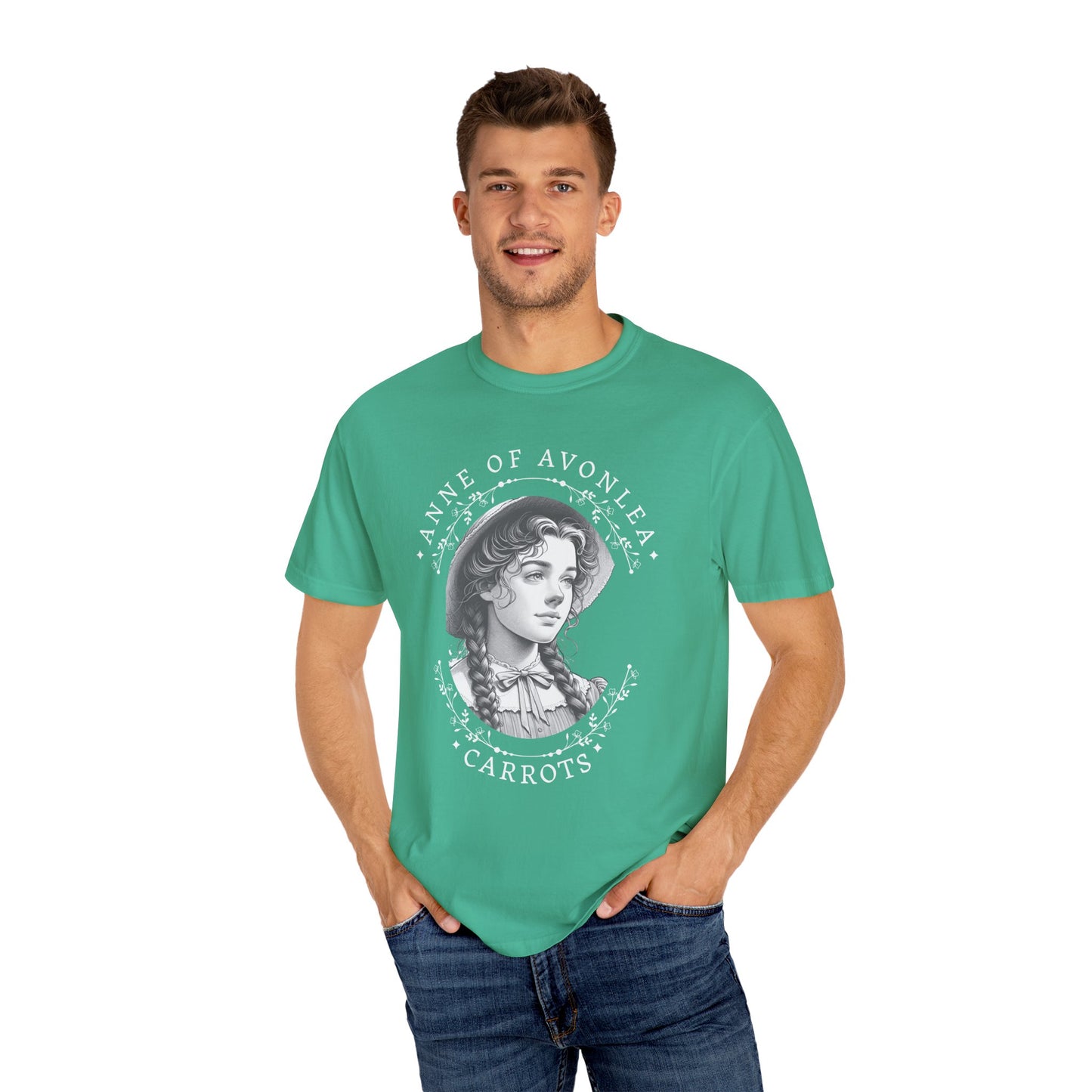 Vintage Anne of Avonlea T-Shirt, Anne of Green Gables Merch Literary Gift Book Lover Tee Anne With An E Carrots Design L.M. Montgomery Fan T-Shirt Printify