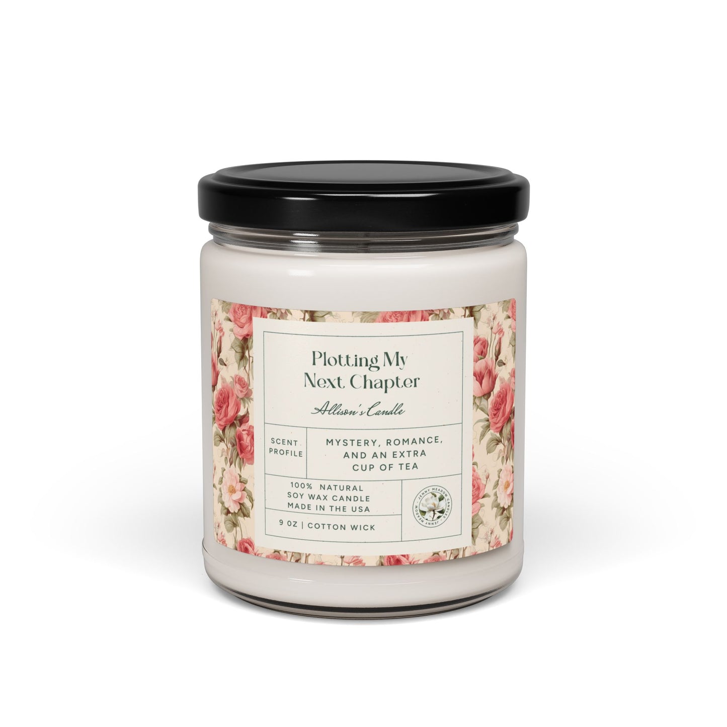 Personalized Soy Candle Funny Book Lover Gift For Mom Custom Gift Book Club Gift For Her Birthday Booknerd Candle Gift For Author Writer Home Decor Printify Peppered Passionfruit 9oz