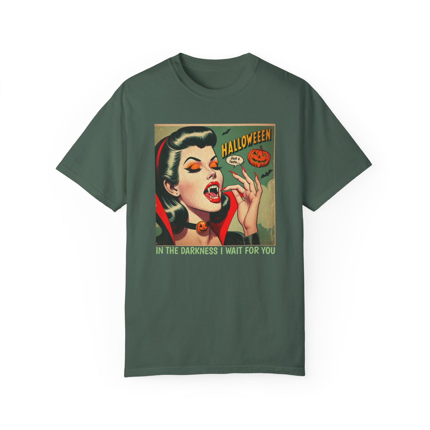 Vampire Retro Comic TShirt Dark Romance Gift Vampire Lovers Shirt Halloween Party Gift For Her Paranormal Vintage Comic Book Reader Goth Tee T-Shirt Printify