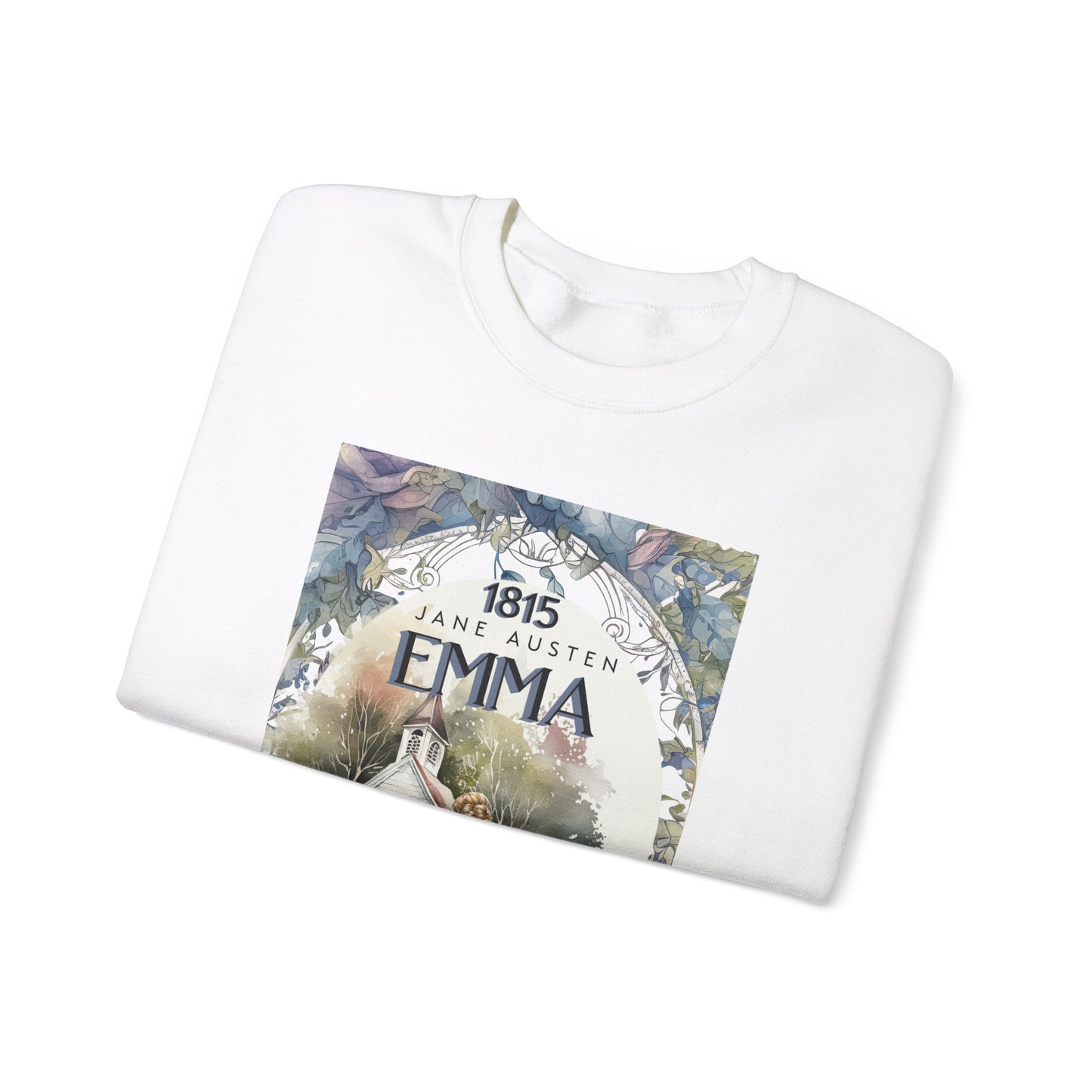 Jane Austen Sweatshirt, Emma Historical Romance Sweater, Bookish Literary Jane Austen Fan Art Gift, Gift for Her, Bookclub Shirt Sweatshirt Printify