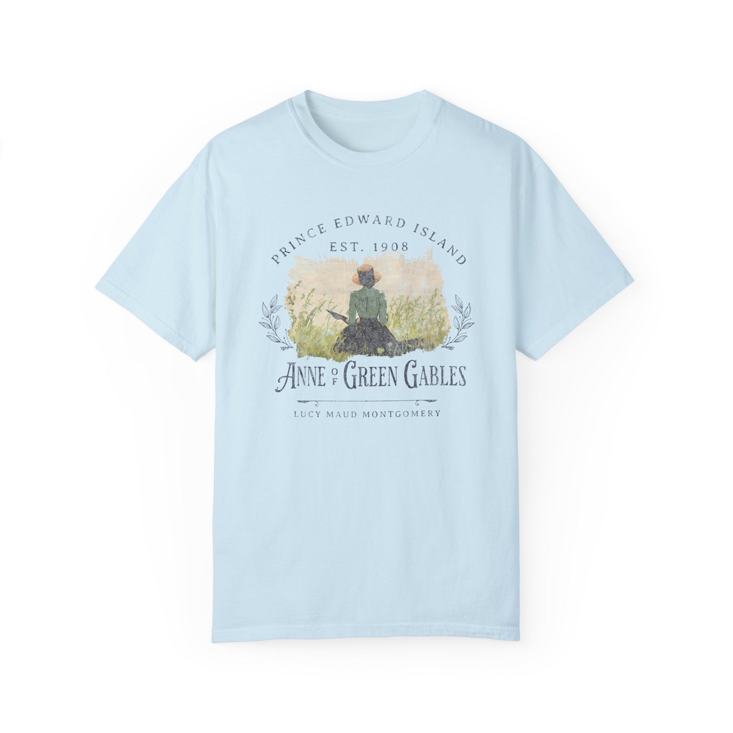 Charming Anne of Green Gables Unisex T-Shirt, Vintage Literary Tee, Gift for Book Lovers, Classic Literature Apparel, Summer Casual Wear T-Shirt Printify Chambray S