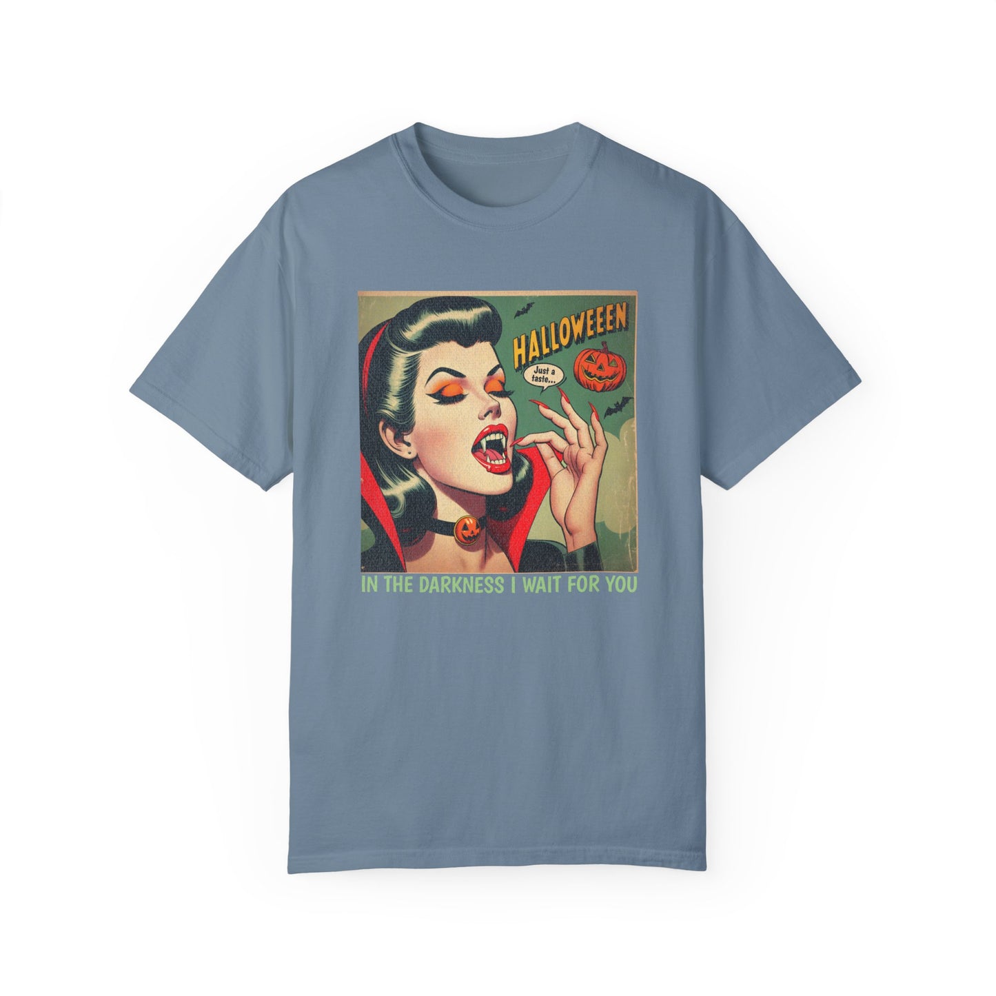 Vampire Retro Comic TShirt Dark Romance Gift Vampire Lovers Shirt Halloween Party Gift For Her Paranormal Vintage Comic Book Reader Goth Tee T-Shirt Printify