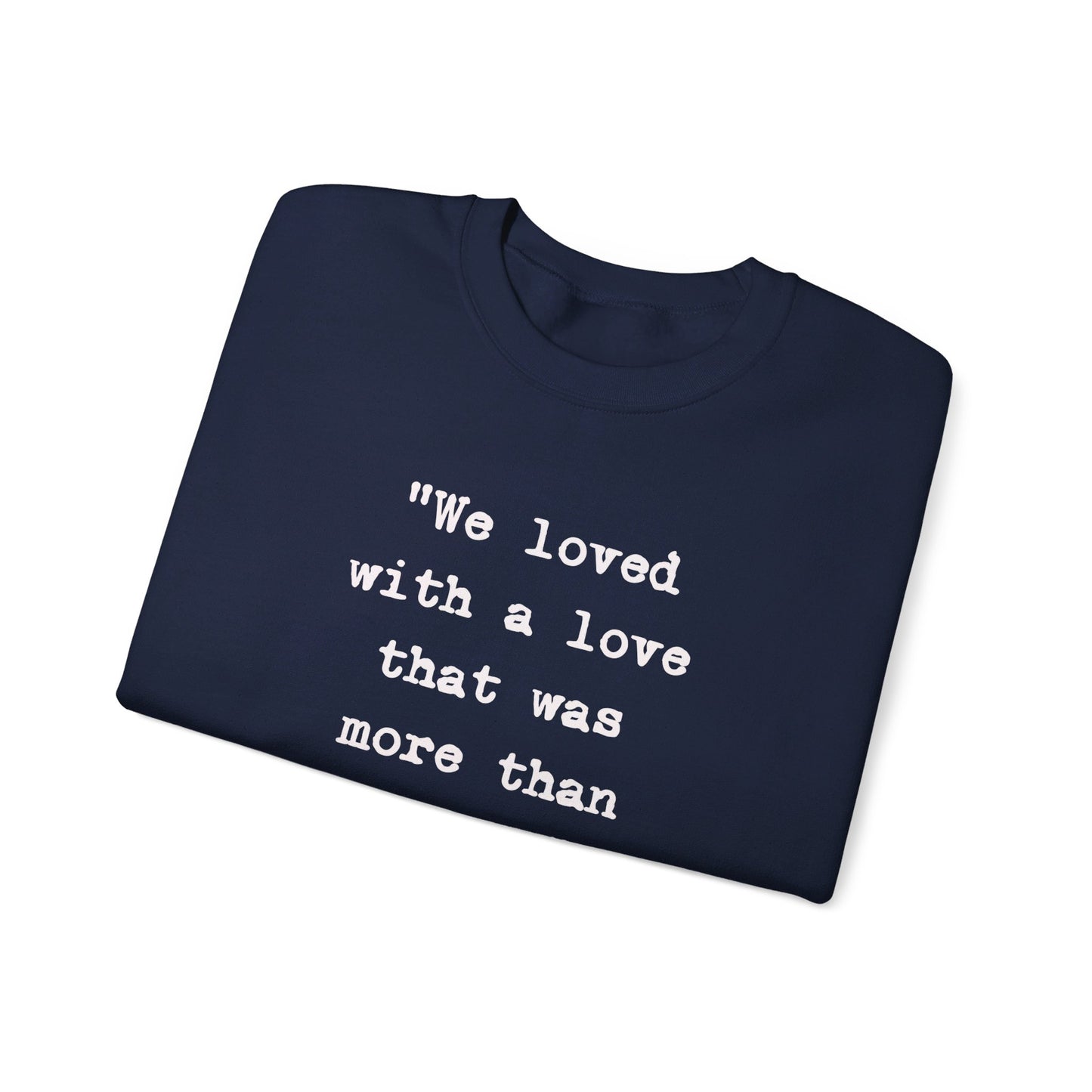 Edgar Allan Poe Sleeve Print Vintage Raven Poem Sweatshirt, Poetry Book Lover Sweater, Haunting Gothic Gift, Light, Dark Academia, Nevermore Sweatshirt Printify