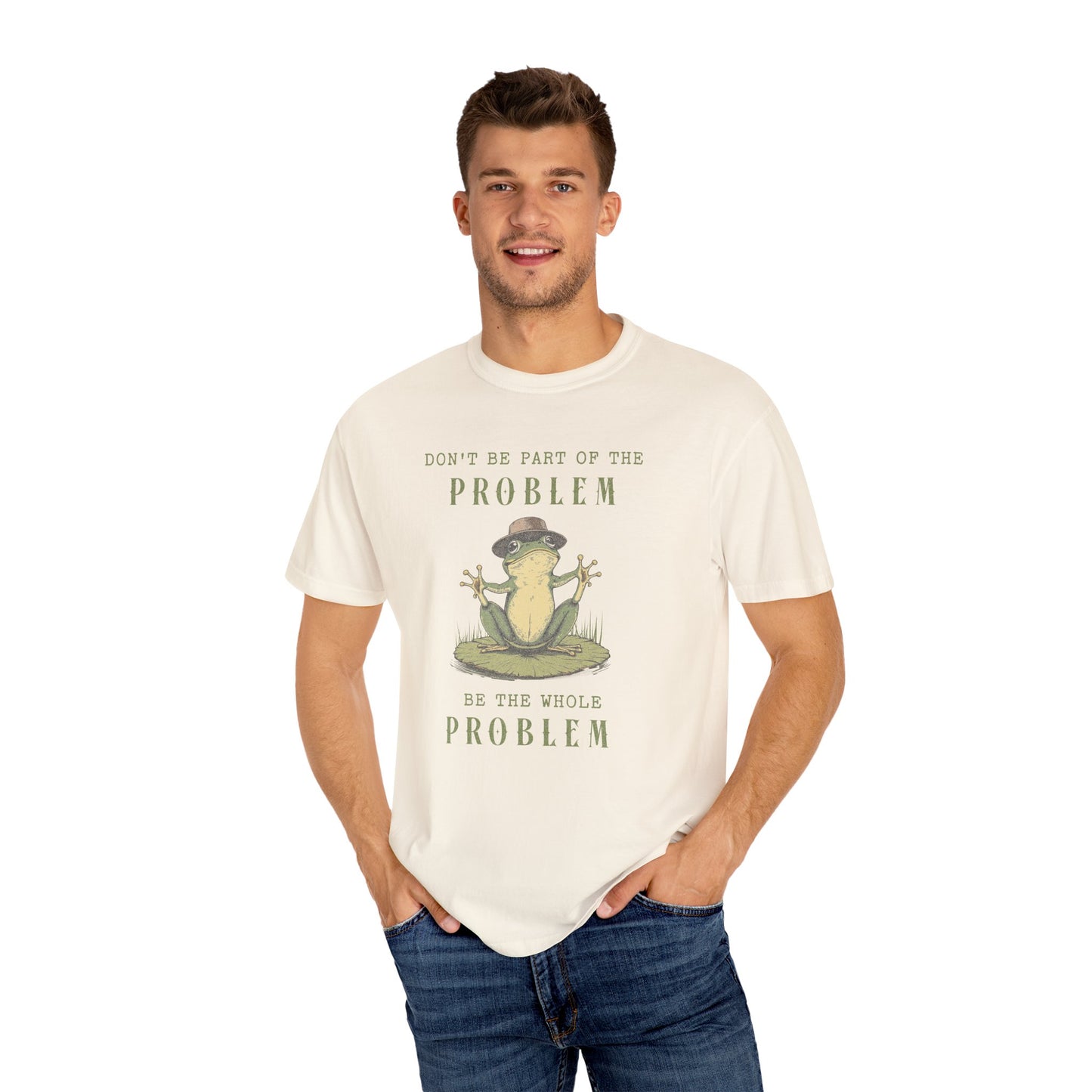 Funny Frog T-Shirt Retro Froggy Meme Shirt Vintage Frog And Toad Aesthetic Frog Lover Gift For Her Calm Vibes Birthday Viral Trendy Shirt T-Shirt Printify