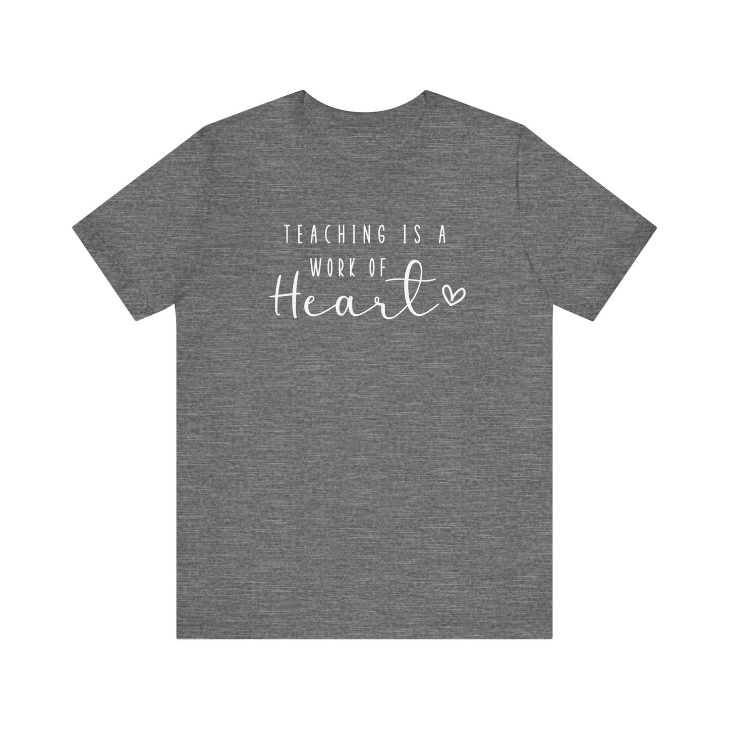 Cute Teacher TShirt Gift, Education Tee, Elementary School Teacher Appreciation, Funny Back To School Shirt, Teacher T-Shirt, Teacher Love T-Shirt Printify Deep Heather XS