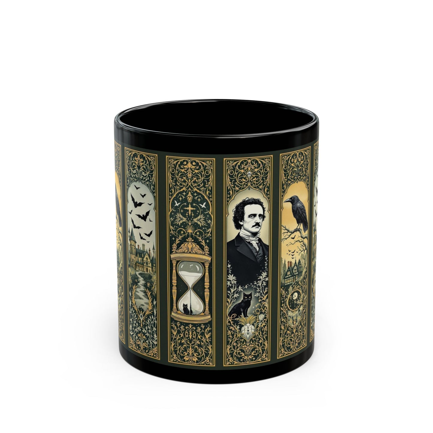 Edgar Allan Poe Mug Gothic Literary Gift For Book Lover Dark Academia Macabre Fall Coffee Cup Halloween Poetember Party Gift For Bookclub Mug Printify