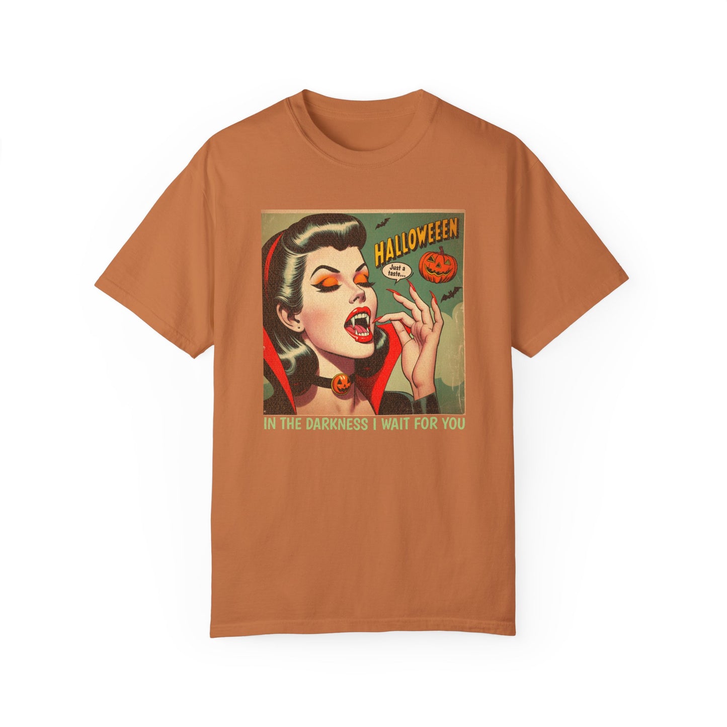 Vampire Retro Comic TShirt Dark Romance Gift Vampire Lovers Shirt Halloween Party Gift For Her Paranormal Vintage Comic Book Reader Goth Tee T-Shirt Printify