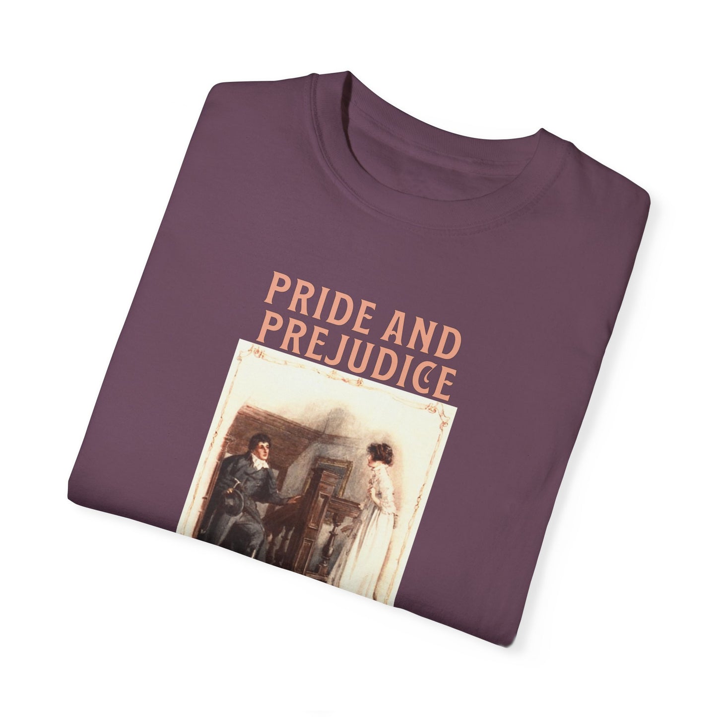 Jane Austen Comfort Colors TShirt, Pride & Prejudice Historical Romance, Bookish Literary Jane Austen Fan Art, Gift for Her Bookclub Tee T-Shirt Printify