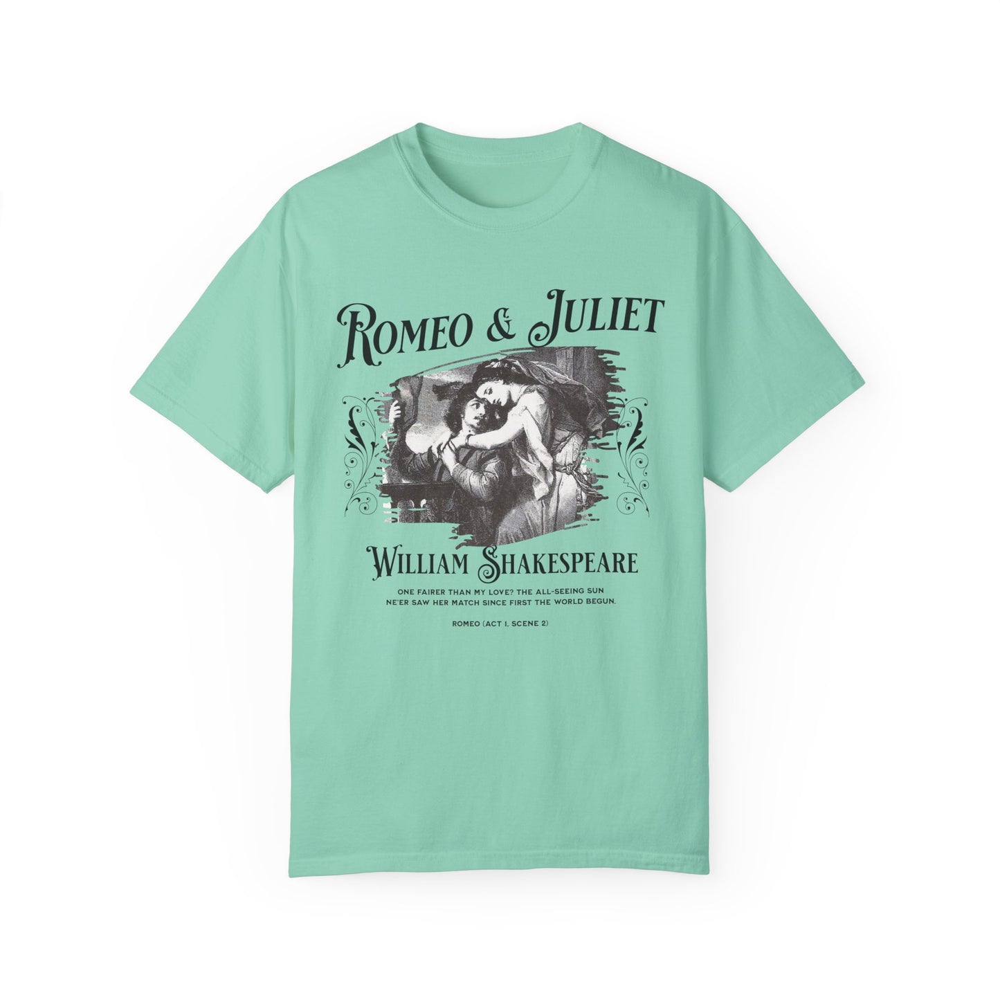 Romeo And Juliet TShirt Gift For William Shakespeare Fan Theatre Lovers Shirt Dark Academia Gift Bookish Merch Playwrite Actor Gift T-Shirt Printify Island Reef S