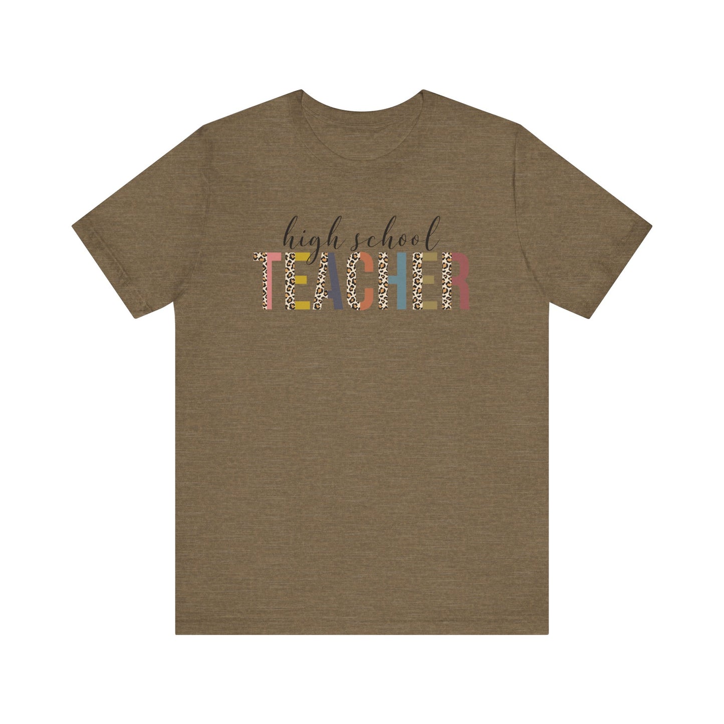 Cute Teacher TShirt Gift, Education Tee, Elementary School Teacher Appreciation, Funny Back To School Shirt, Teacher T-Shirt, Teacher Tee T-Shirt Printify Heather Olive XS