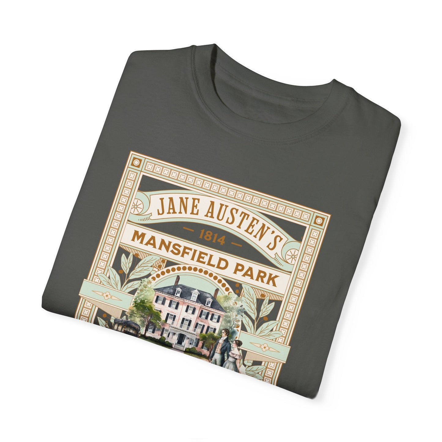 Jane Austen T- Shirt, Mansfield Park Historical Romance Comfort Colors Tee, Bookish Literary Jane Austen Fan Art Gift for Her Bookclub Shirt T-Shirt Printify