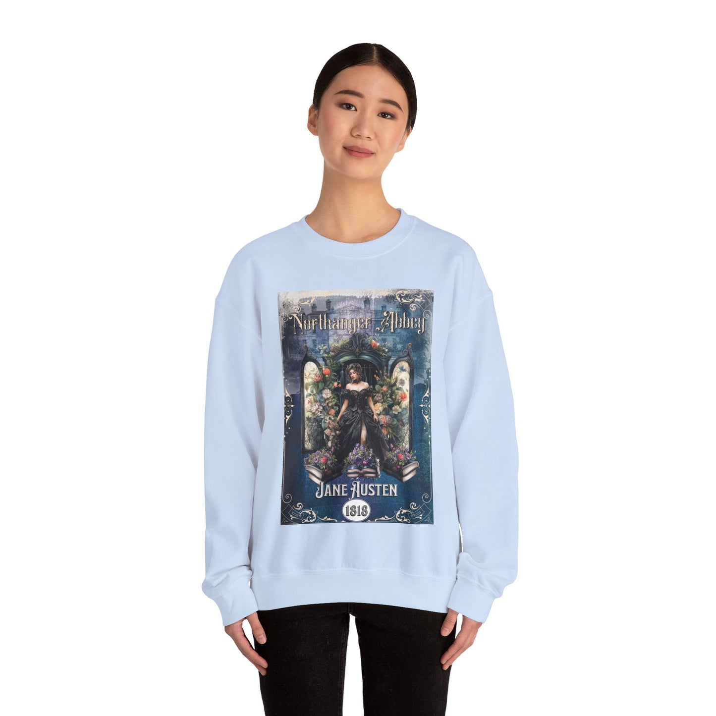 Jane Austen Sweatshirt, Northanger Abbey Historical Romance Sweater, Bookish Literary Jane Austen Fan Art Gift, Gift for Her, Bookclub Shirt Sweatshirt Printify