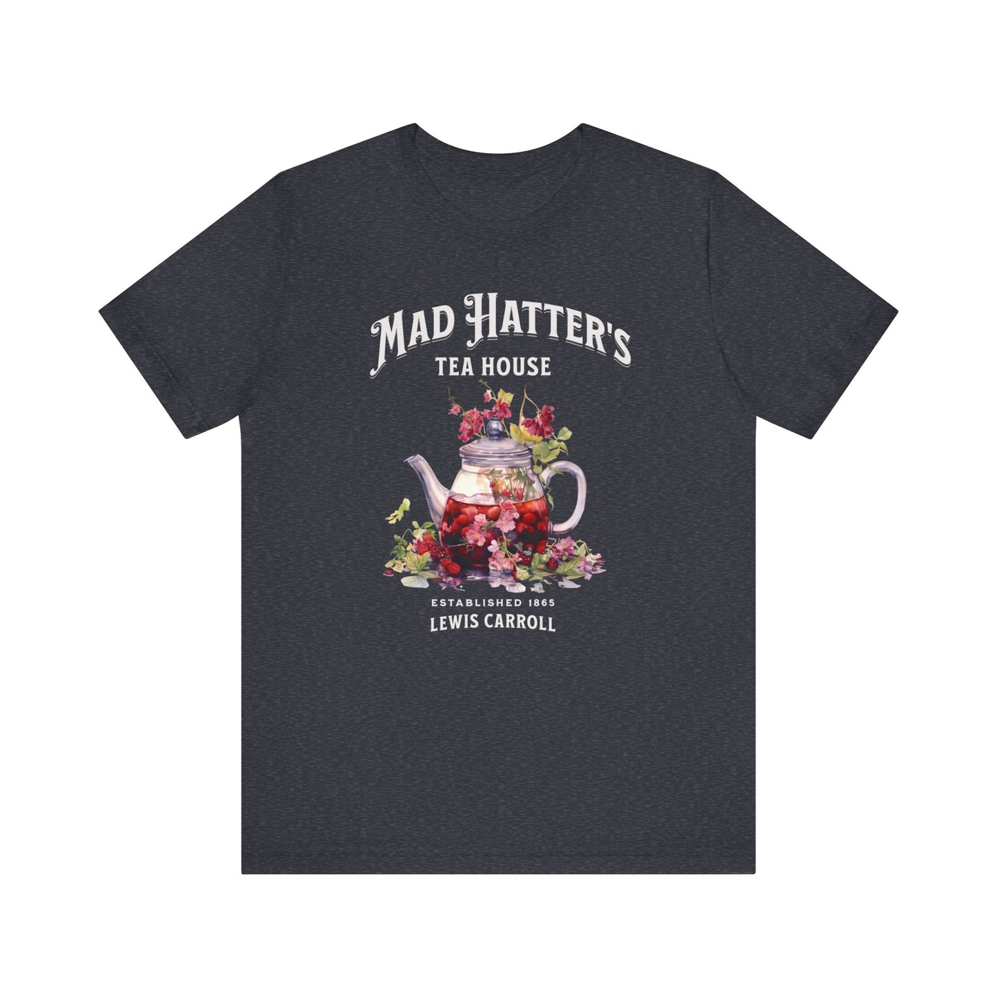 3001 Unisex Jersey Short Sleeve Tee Alice in Wonderland T-Shirt Printify Heather Navy S