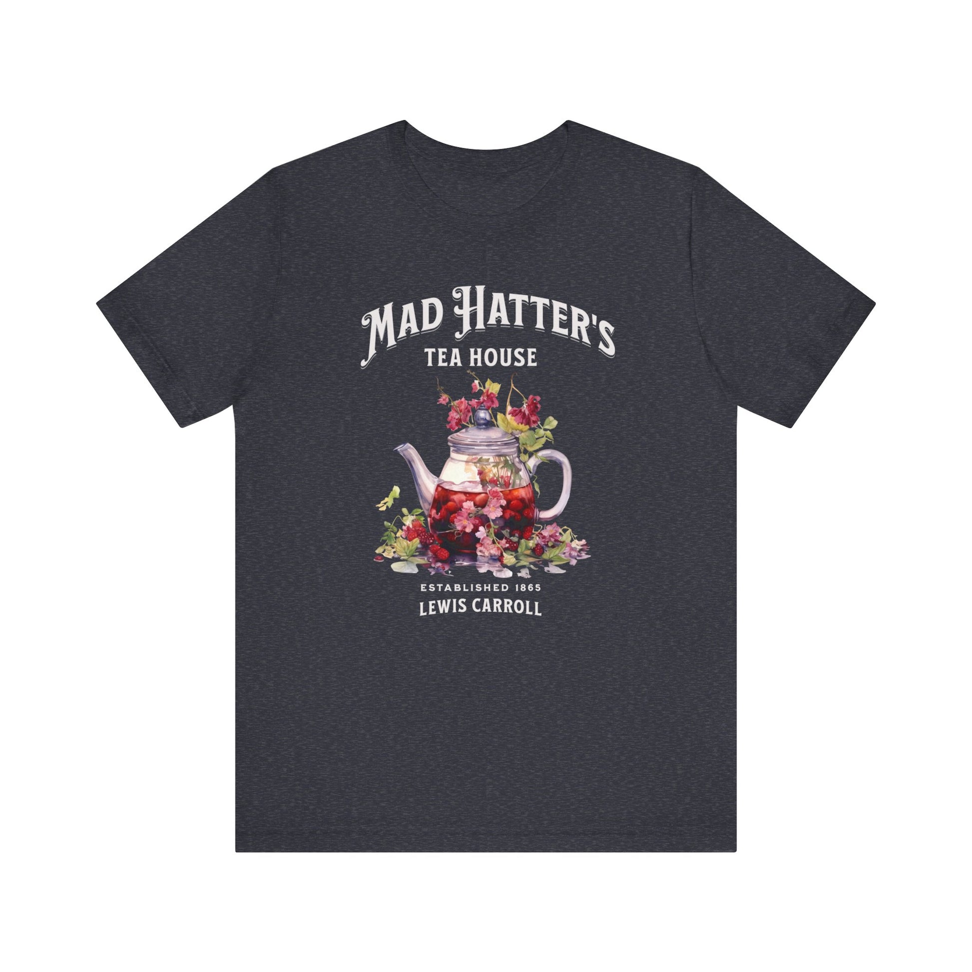 3001 Unisex Jersey Short Sleeve Tee Alice in Wonderland T-Shirt Printify Heather Navy S