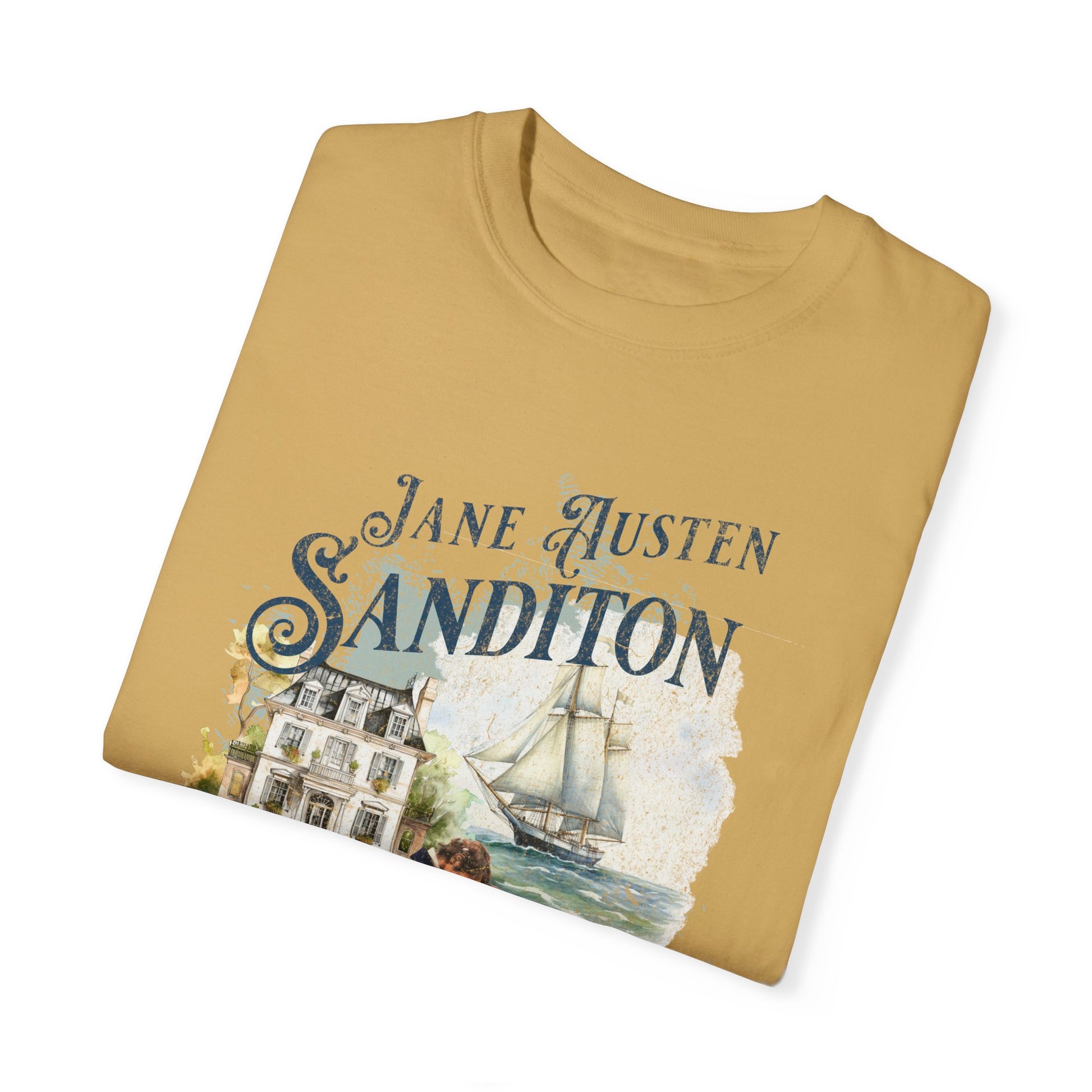 Sanditon Jane Austen Fan T-Shirt Historical Romance Reader Gift T-Shirt Printify