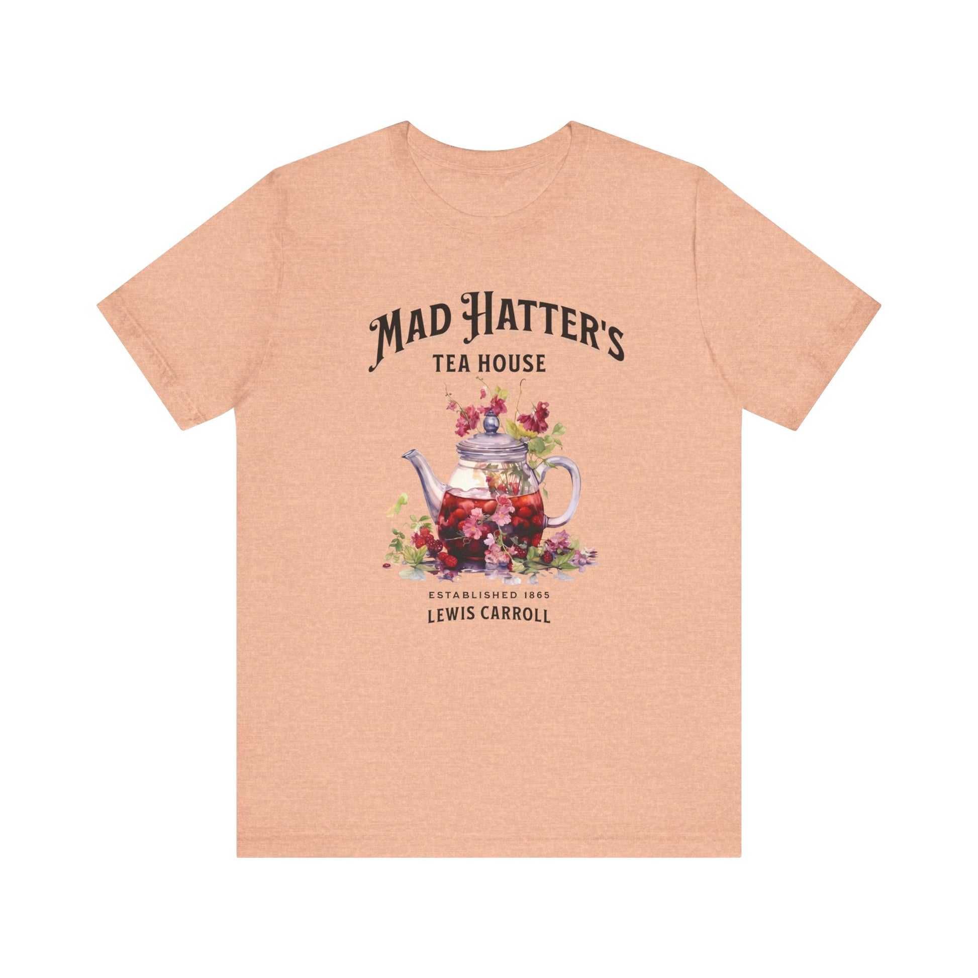 3001 Unisex Jersey Short Sleeve Tee Alice in Wonderland T-Shirt Printify Heather Peach S