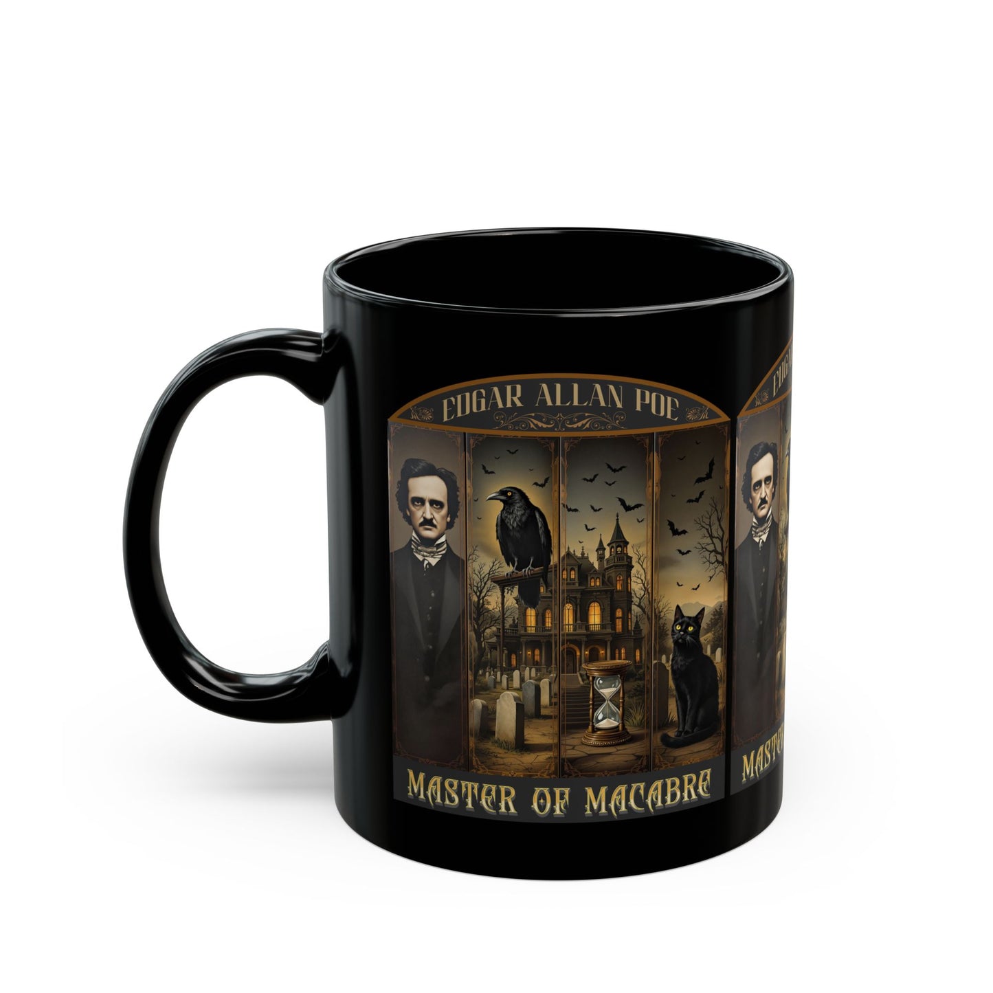 Edgar Allan Poe Mug Gothic Literary Gift For Book Lover Dark Academia Macabre Fall Coffee Cup Halloween Poetember Party Gift For Bookclub Mug Printify