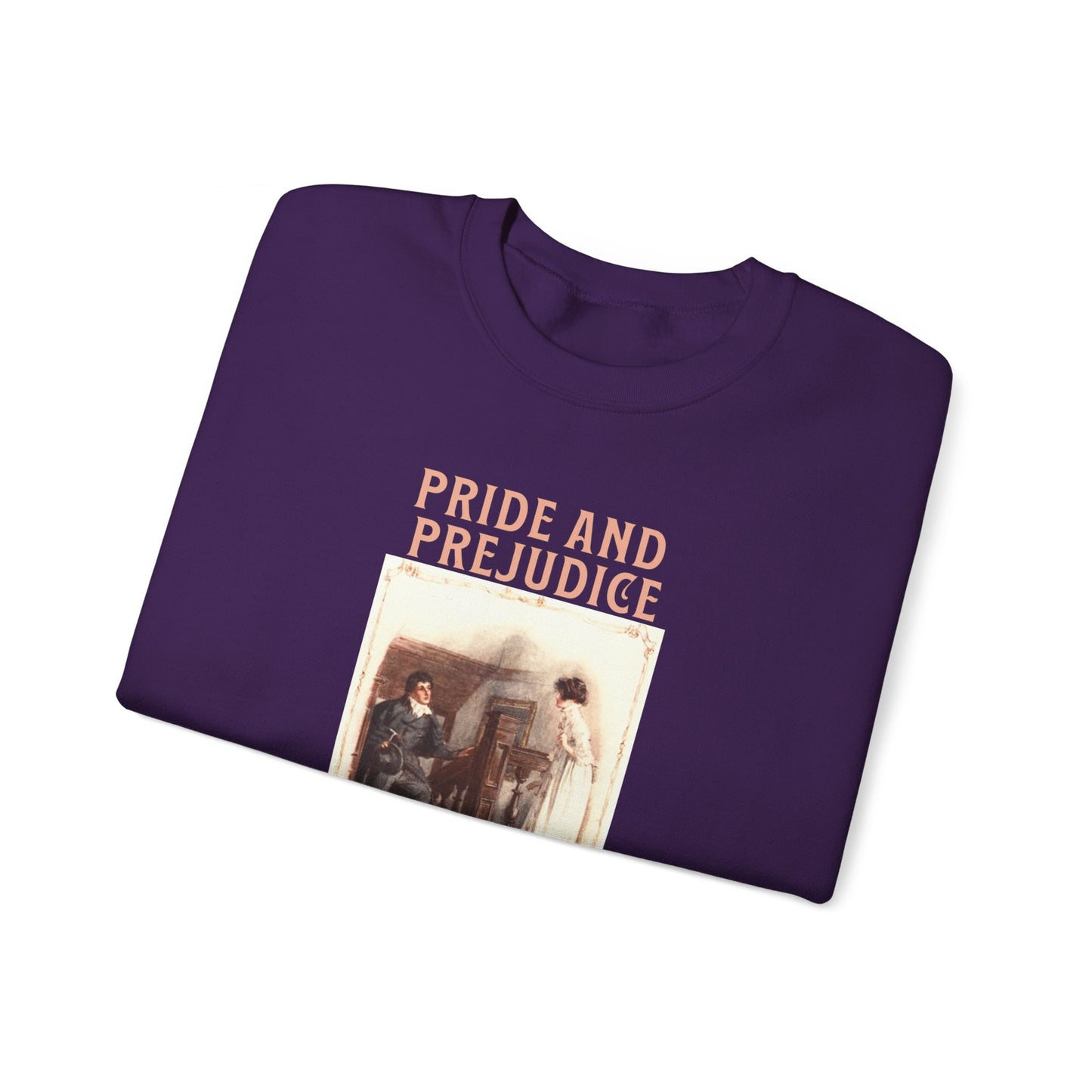 Jane Austen Sweatshirt, Pride & Prejudice Historical Romance Sweater, Bookish Literary Jane Austen Fan Art, Gift for Her, Bookclub Shirt Sweatshirt Printify