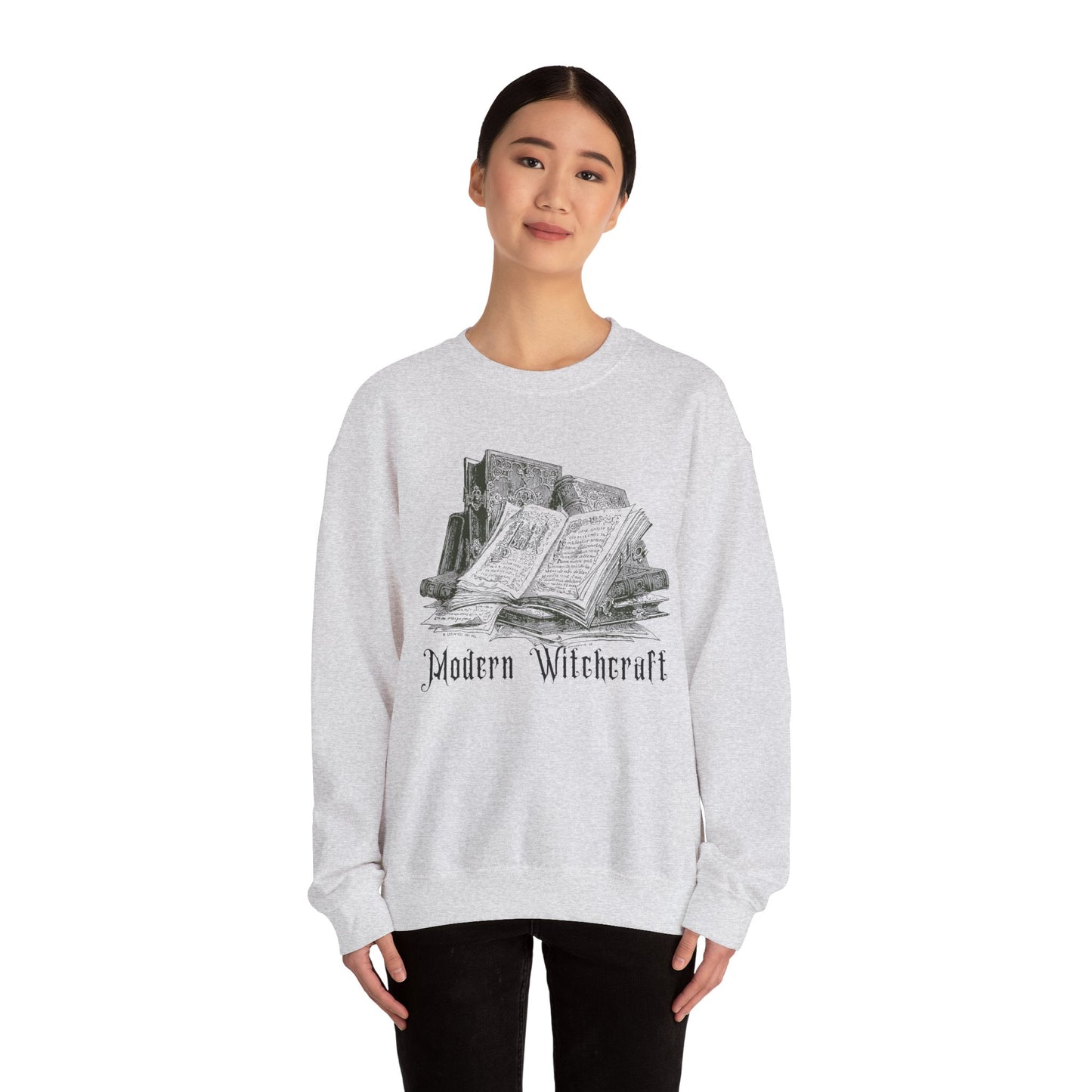 Halloween Vintage Witches Spell Books Sweatshirt, Spooky Season Sweater, Trick or Treating Shirt, Halloween Goth, Dark Academia Sweatshirt Sweatshirt Printify