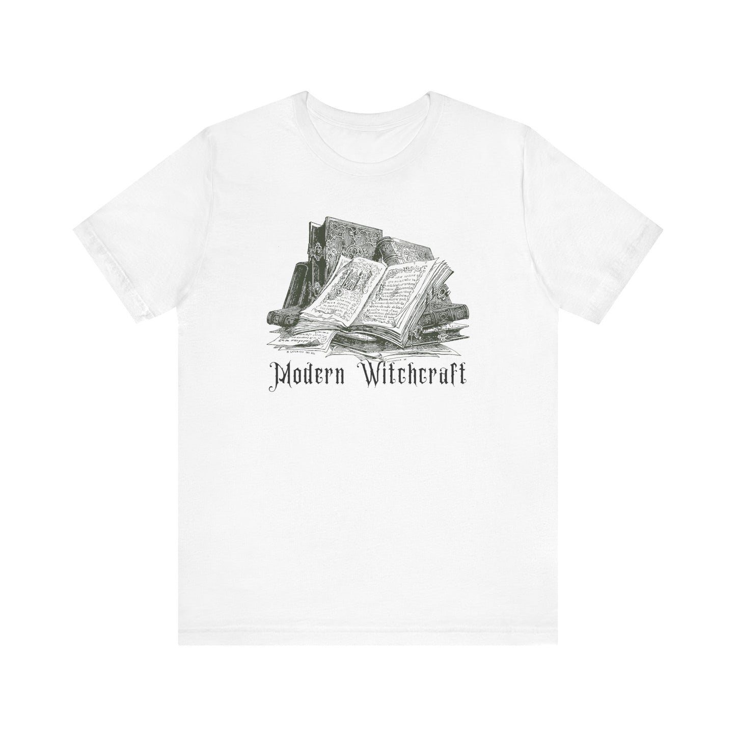 Halloween Vintage Witches Spell Books TShirt, Spooky Season Tee, Trick or Treating Shirt, Halloween Party T-Shirt, Modern Witchcraft T Shirt T-Shirt Printify White XS