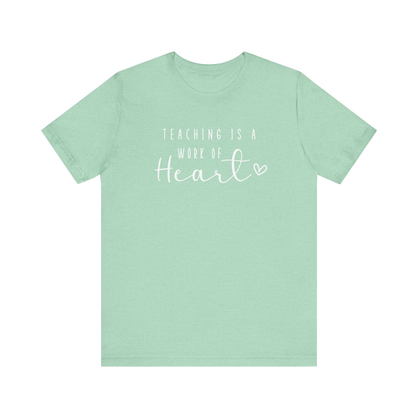 Cute Teacher TShirt Gift, Education Tee, Elementary School Teacher Appreciation, Funny Back To School Shirt, Teacher T-Shirt, Teacher Love T-Shirt Printify Heather Mint XS
