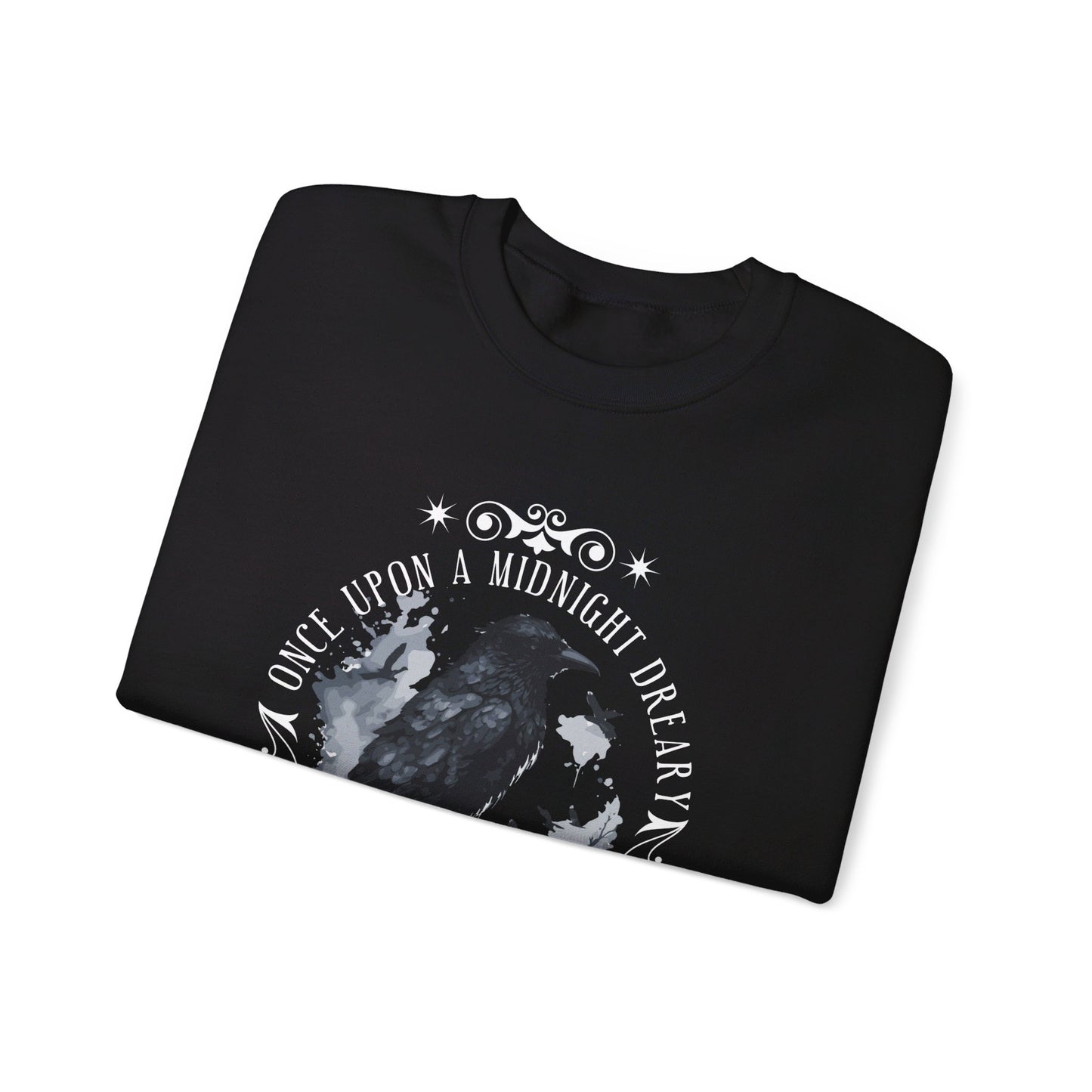 Edgar Allan Poe, The Raven Sweatshirt, Poet, Poetry Lover Sweater, Book Lover, Haunting Gothic Gift, Light, Dark Academia, Horror Movie Top Sweatshirt Printify