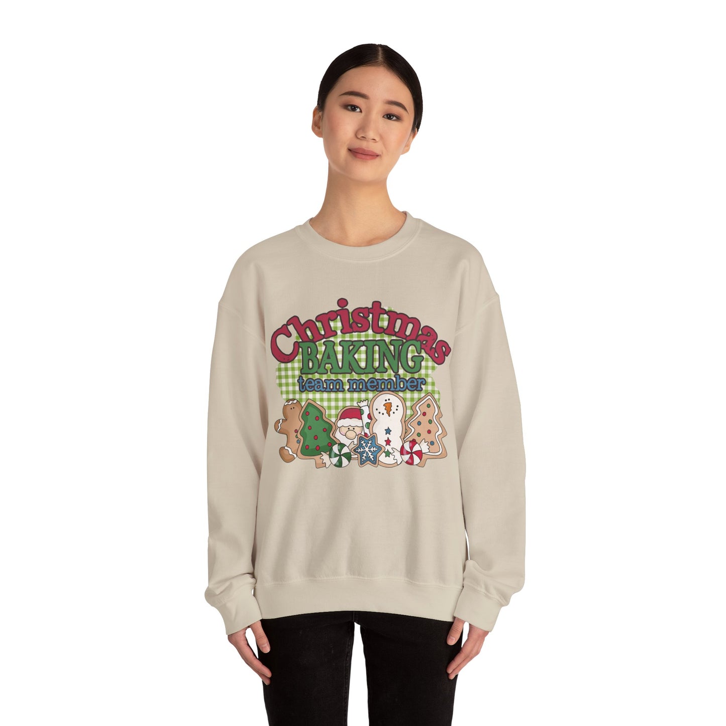 Christmas Baking Team Sweatshirt, Christmas Baking Crew Matching Sweater, Christmas Baking Women's Christmas Shirts, Christmas Cookie Crew Sweatshirt Printify